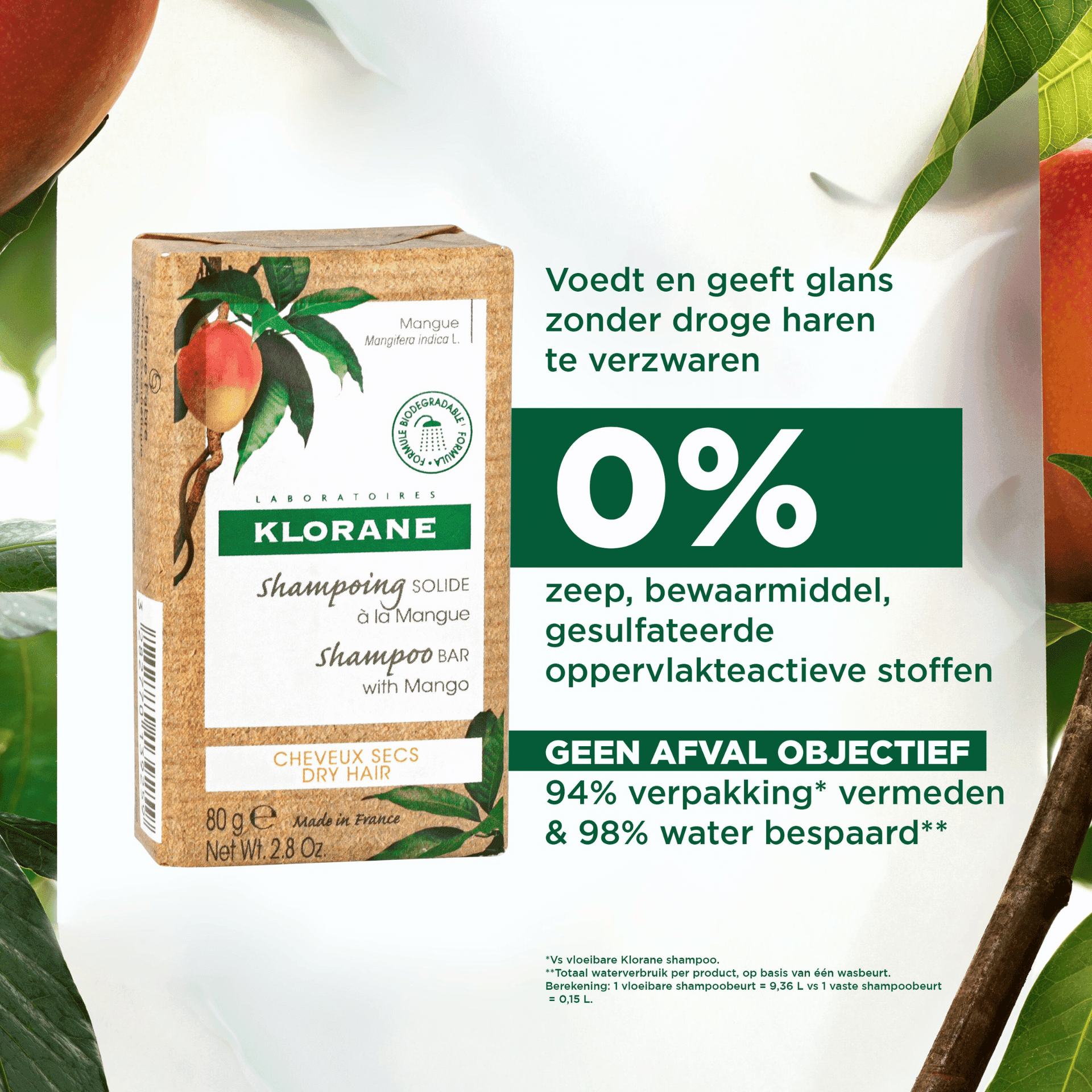 Klorane Capil. Sh Solide Mangue 80g Klorane Capil. Sh Solide Mangue 80g