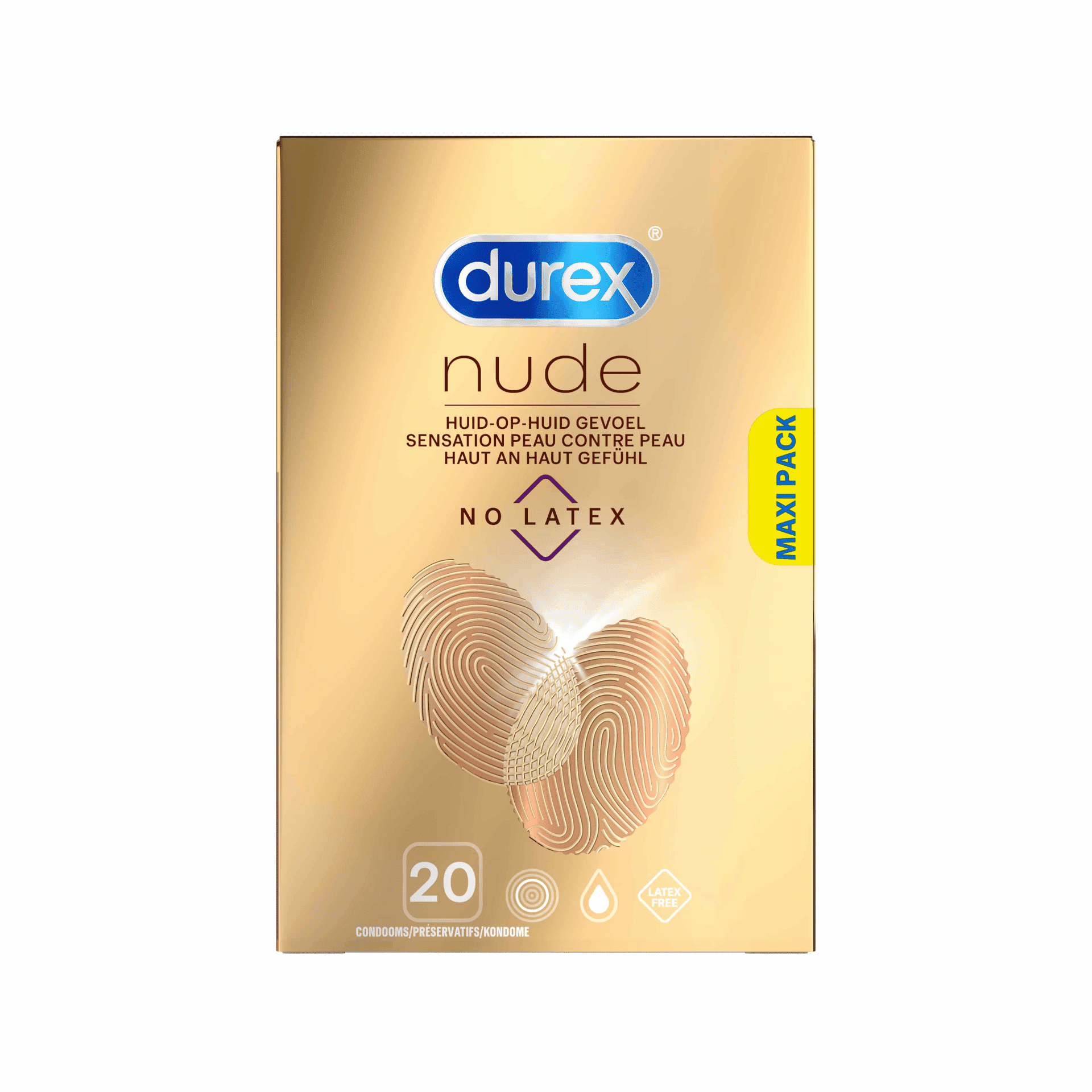 Préservatifs Durex Nude sans latex 20 pièces