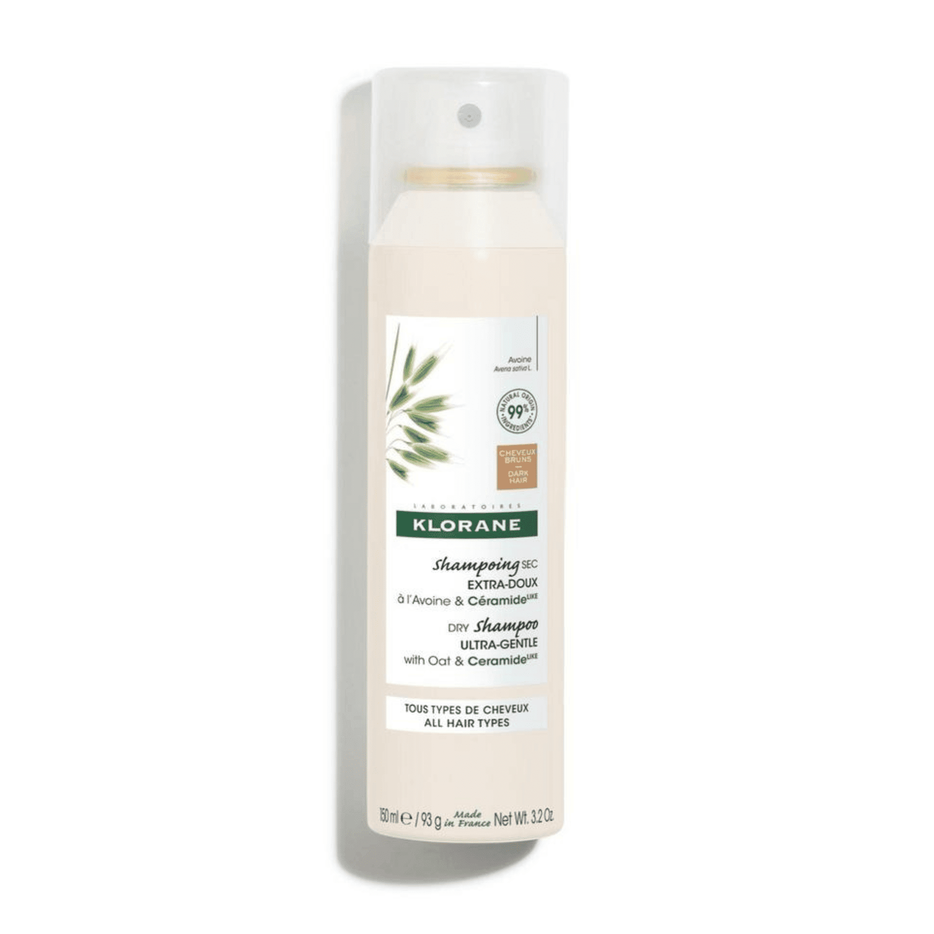 Klorane Ultramilde Getinte Droogshampoo met Haver & Ceramide Klorane Ultramilde Getinte Droogshampoo met Haver & Ceramide
