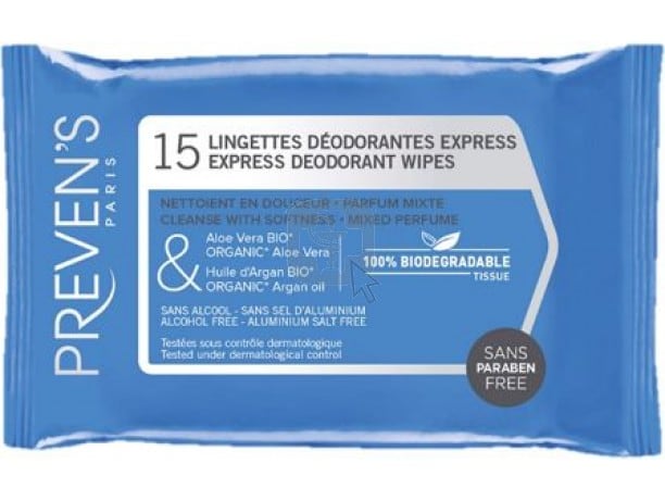 Preven's Doekjes Deodorant Zakje Preven's Doekjes Deodorant Zakje