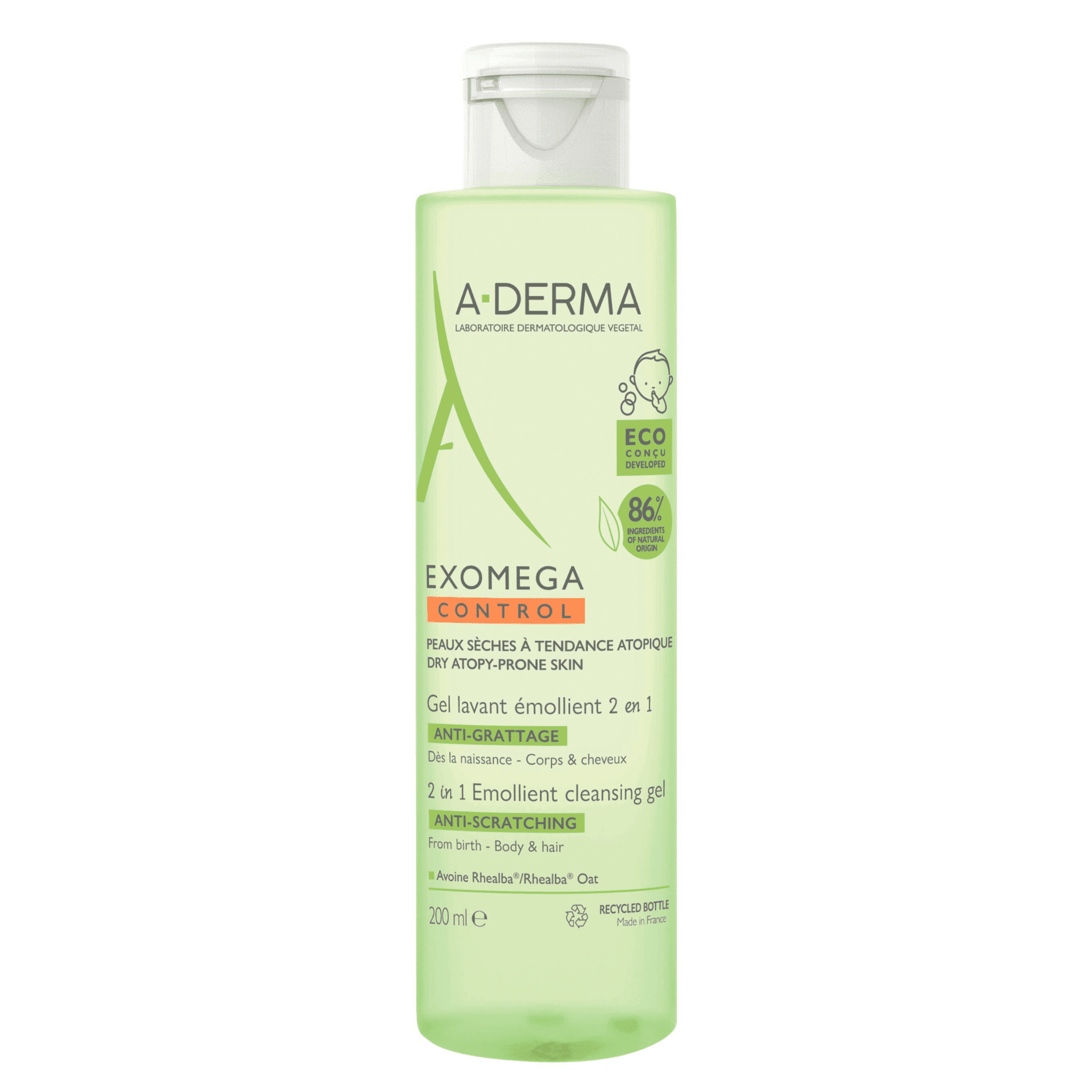 A-Derma Exomega Control 2-in-1 Emolliërende Wasgel A-Derma Exomega Control 2-in-1 Emolliërende Wasgel