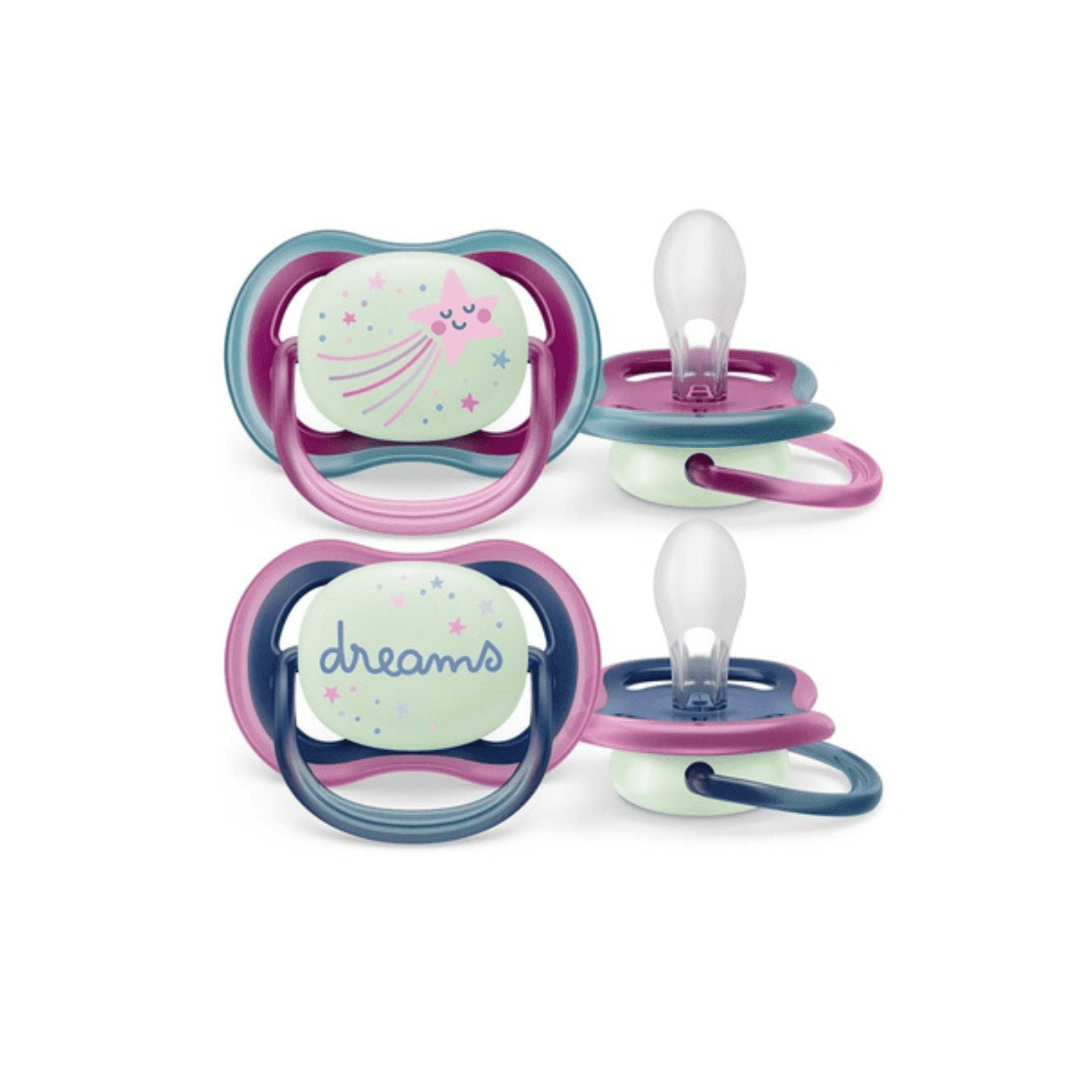 Philips Avent Fopspeen +6M Air Night Ster & Droom Philips Avent Fopspeen +6M Air Night Ster & Droom