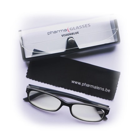 Pharmaglasses Visionblue Leesbril +3.00 Zwart