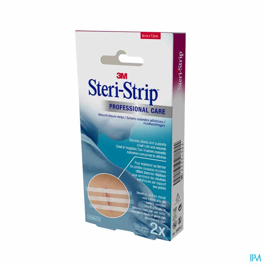 Steri-Strip Hechtstrip Steriel 6 x 76 mm Steri-Strip Hechtstrip Steriel 6 x 76 mm