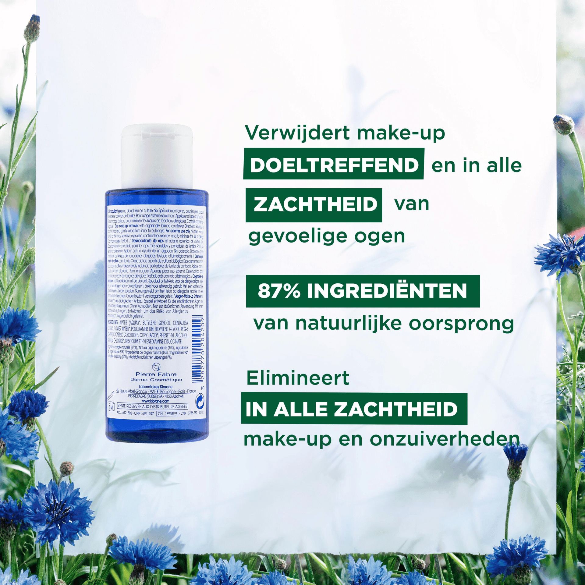 Klorane Korenbloem Oogmake-upremover