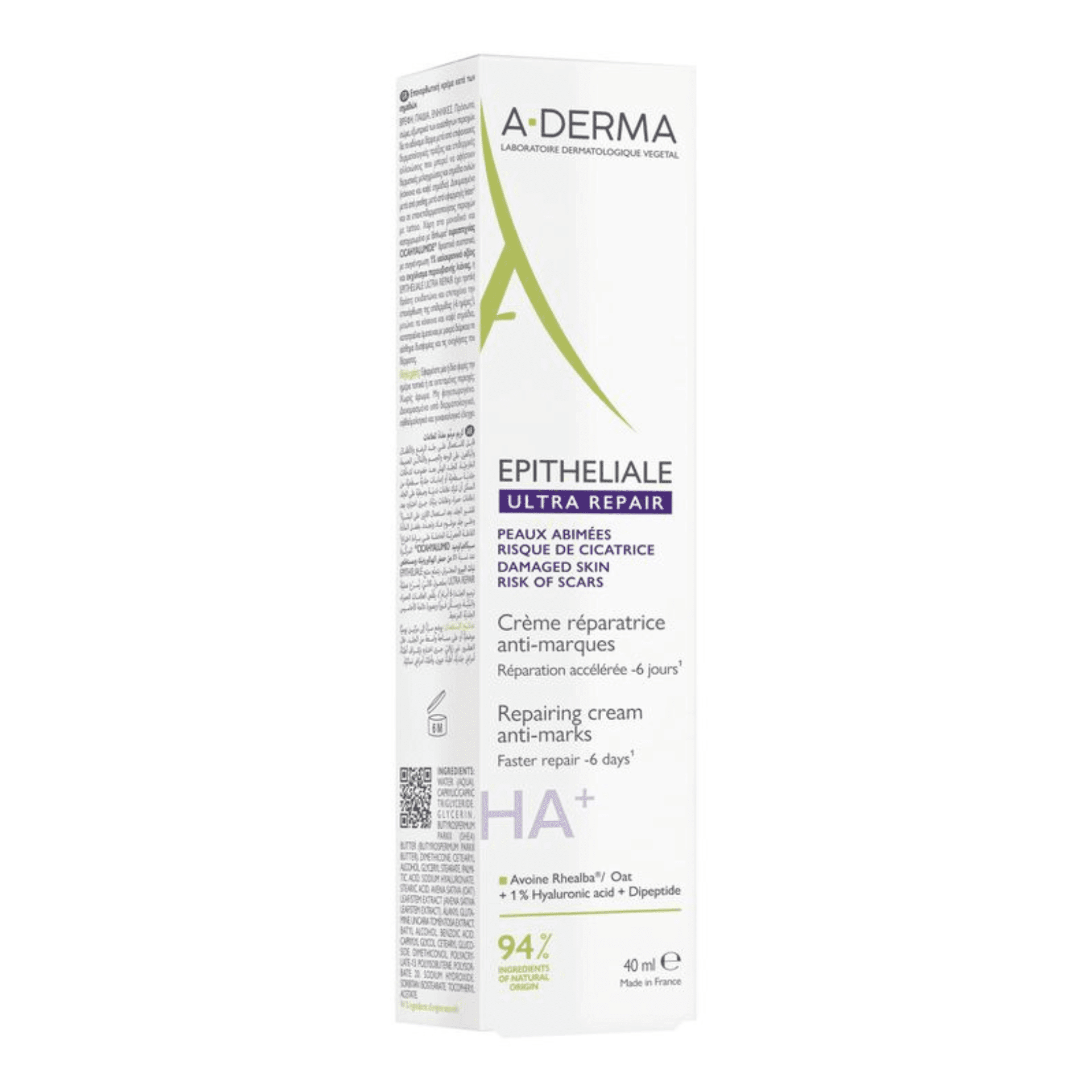 A-Derma Epitheliale Ultra Repair HA+ Herstellende Crème tegen Littekens A-Derma Epitheliale Ultra Repair HA+ Herstellende Crème tegen Littekens