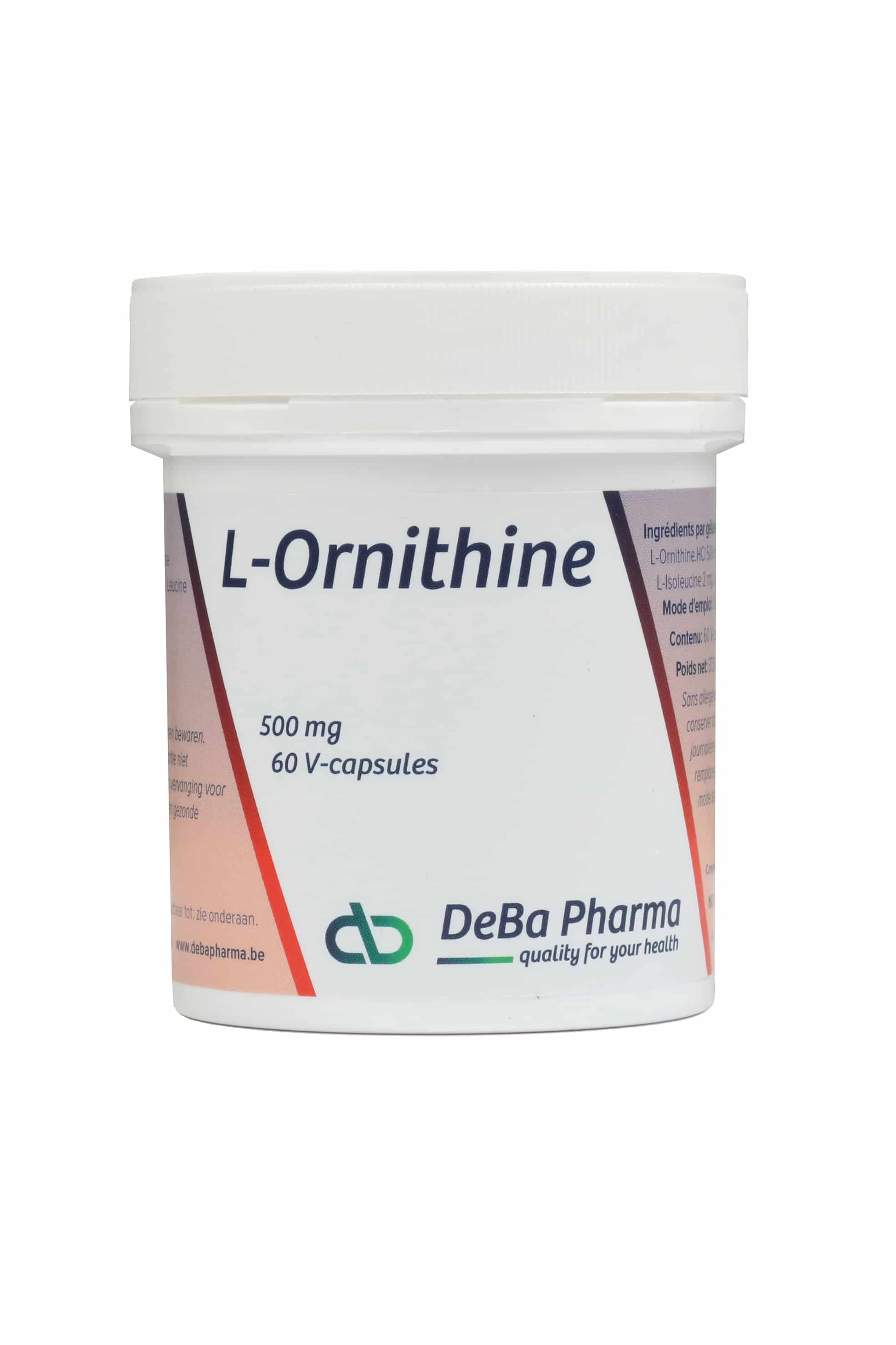 Deba L-Ornithine 500 mg Deba L-Ornithine 500 mg