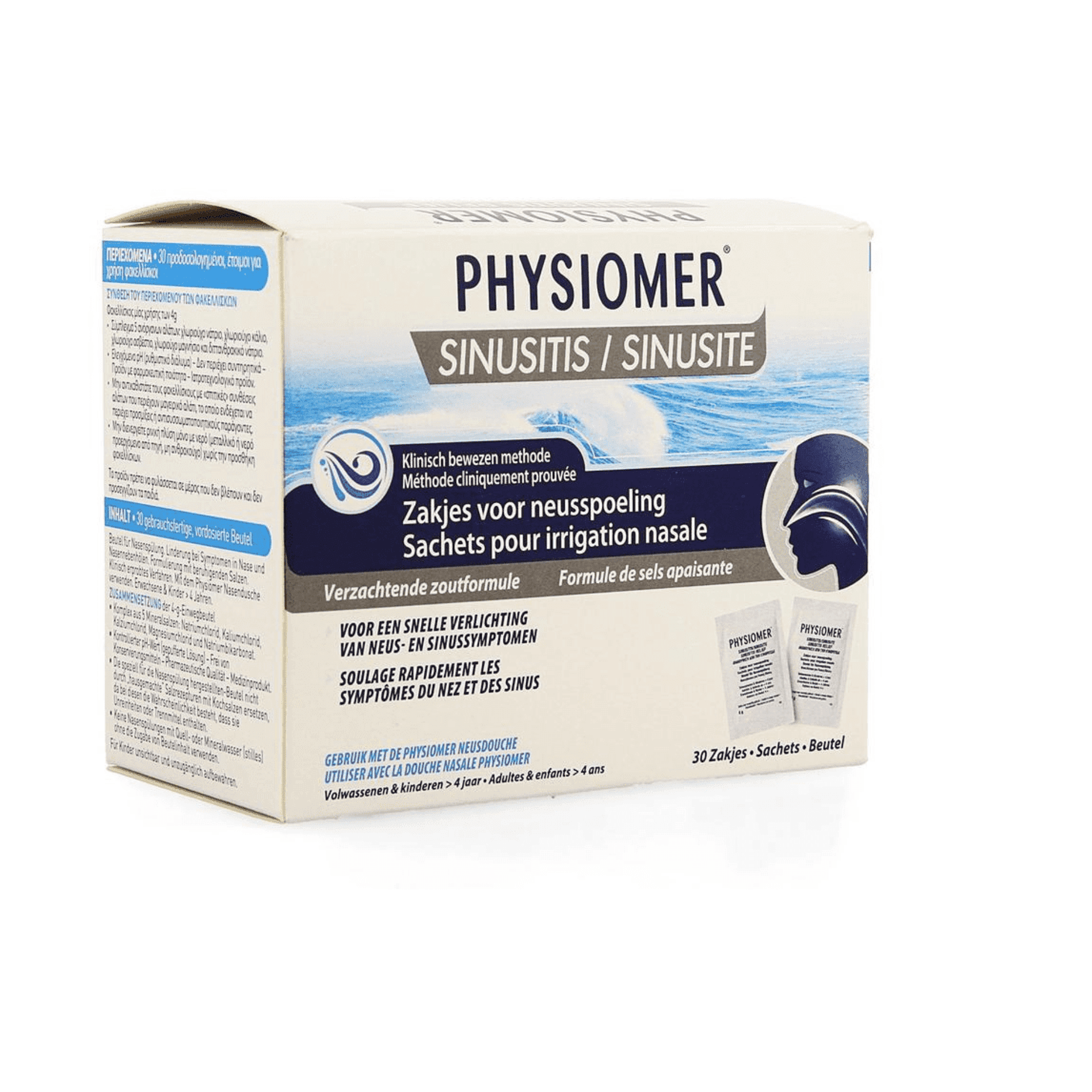 Physiomer Sinusite Rinçage Nasal Sachets 30 x 4 g