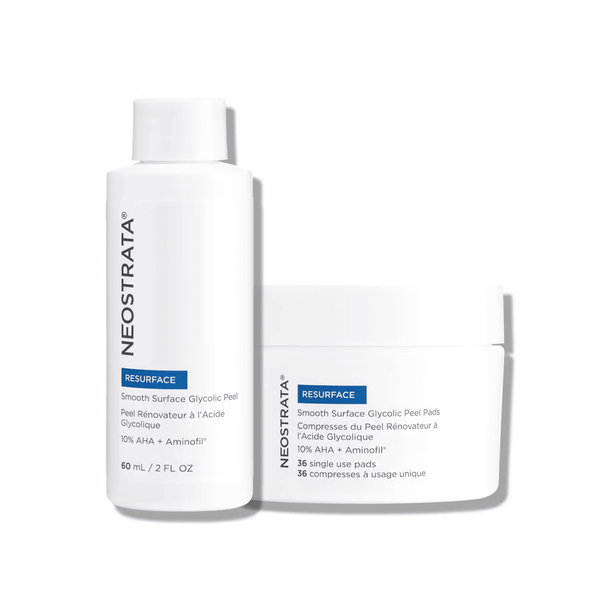 Neostrata Resurface Smooth Surface Glycolic Peel + Pads