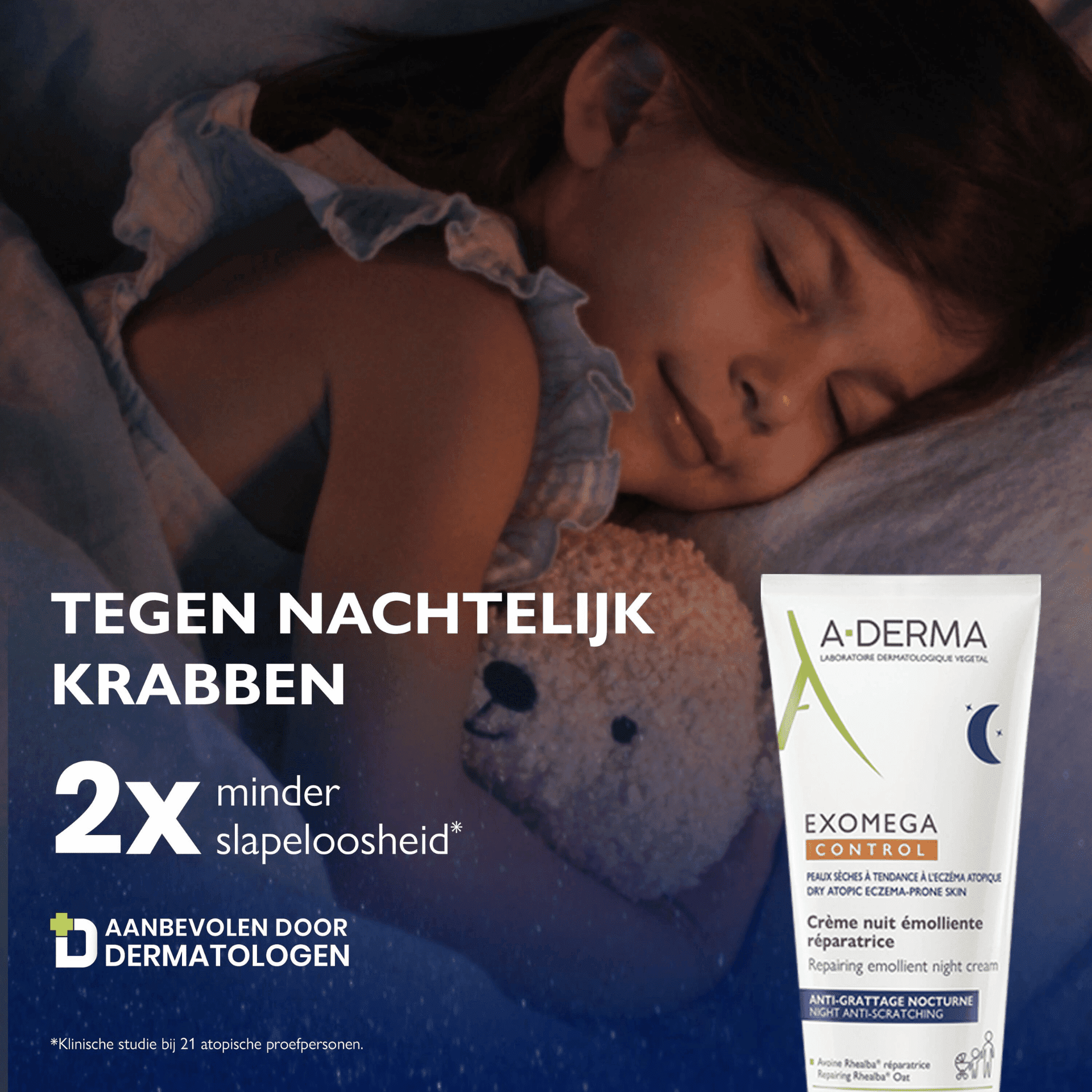 A-Derma Exomega Control Herstellende Emolliërende Nachtcrème