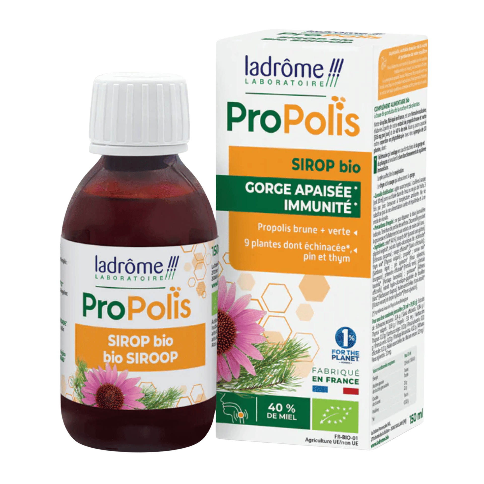 Ladrôme ProPolis Kruidenborstsiroop Ladrôme ProPolis Kruidenborstsiroop