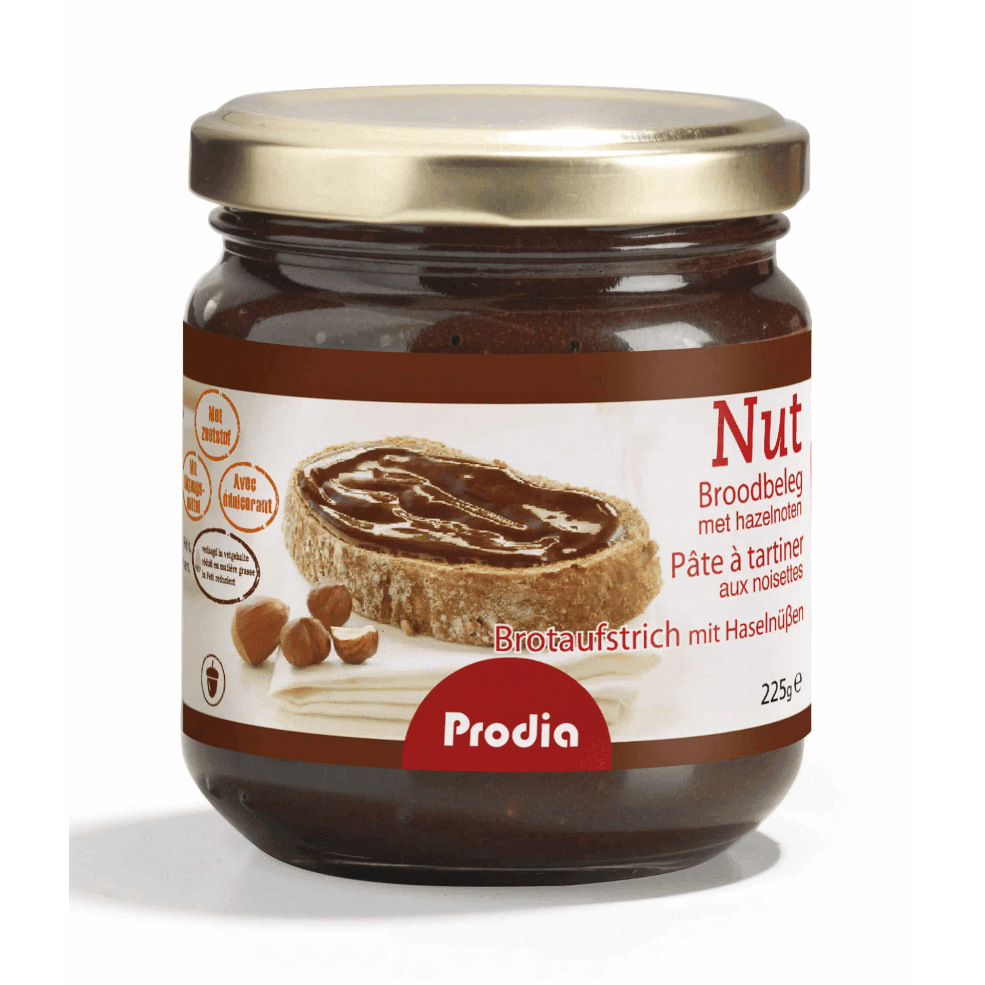 Prodia Broodbeleg Nut 225 g Prodia Broodbeleg Nut 225 g