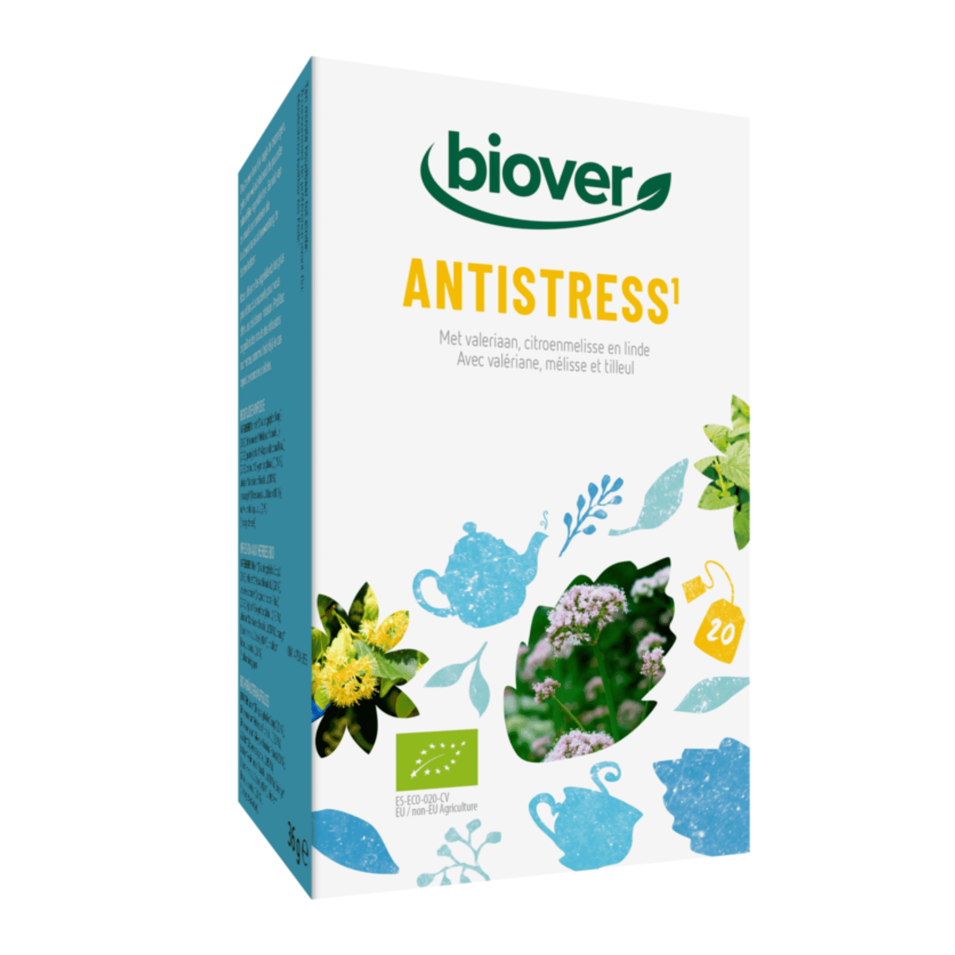 Biover Infusion Herbes Bio A/stress 20x1,8g Biover Infusion Herbes Bio A/stress 20x1,8g