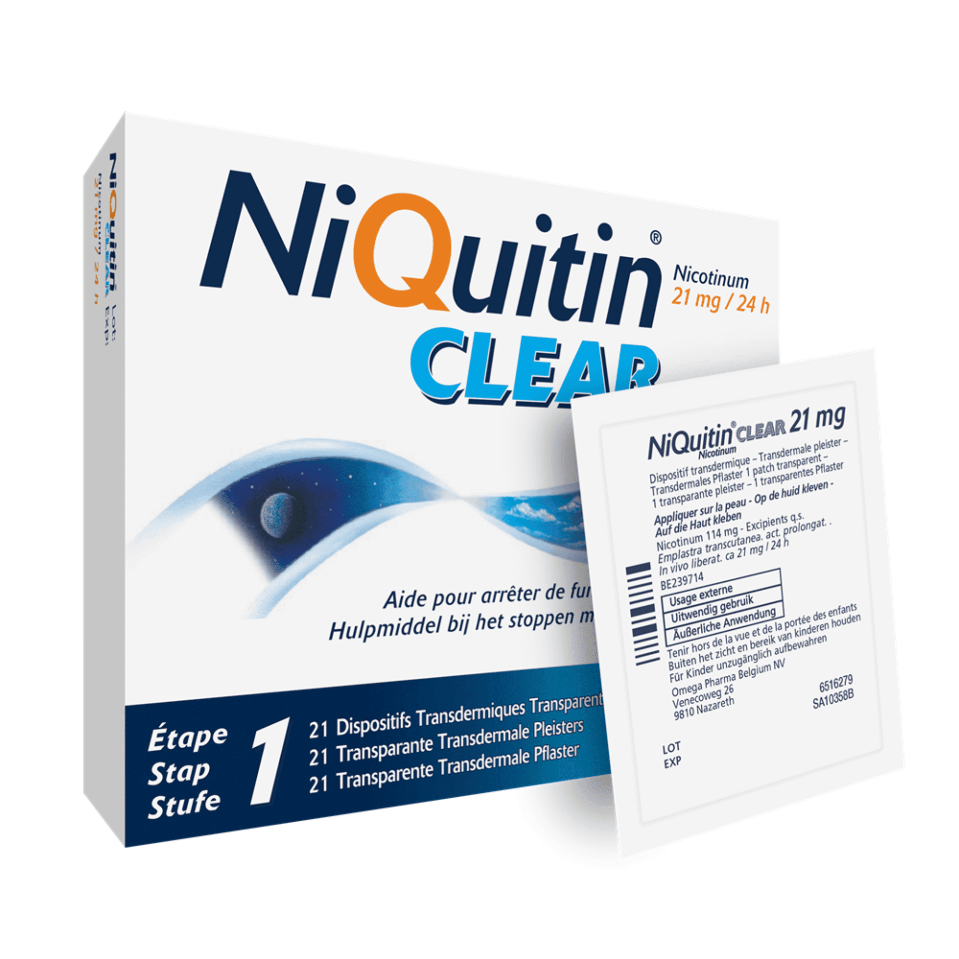 NiQuitin Clear Patches 21 mg