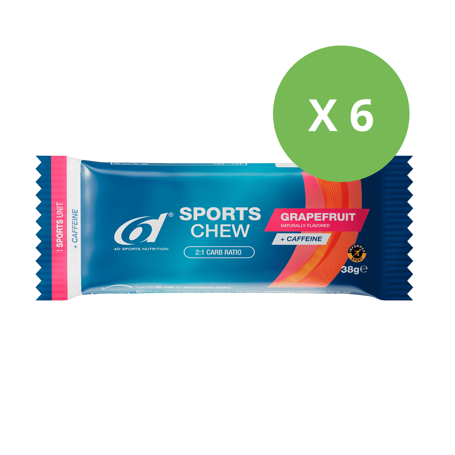 6d Sports Chew 6 x 38 g 6d Sports Chew 6 x 38 g