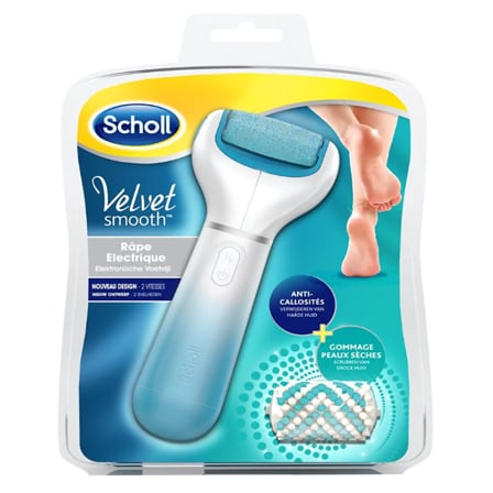 Scholl Velvet Smooth Elektronische Voetvijl Blauw Scholl Velvet Smooth Elektronische Voetvijl Blauw