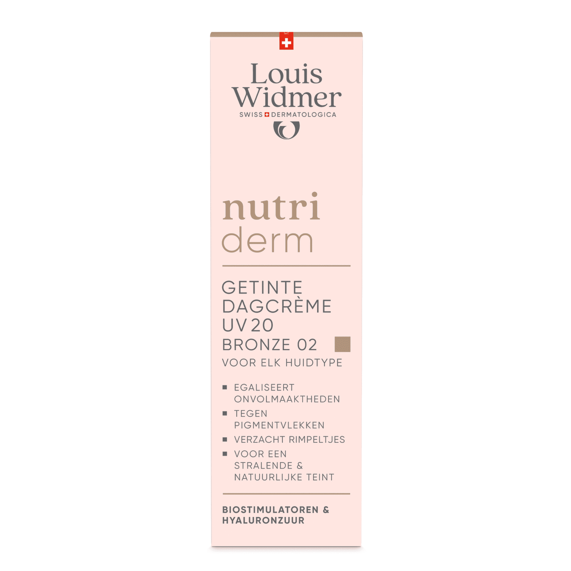 Louis Widmer Nutriderm Getinte Dagcrème UV 20 Bronze 02 Louis Widmer Nutriderm Getinte Dagcrème UV 20 Bronze 02