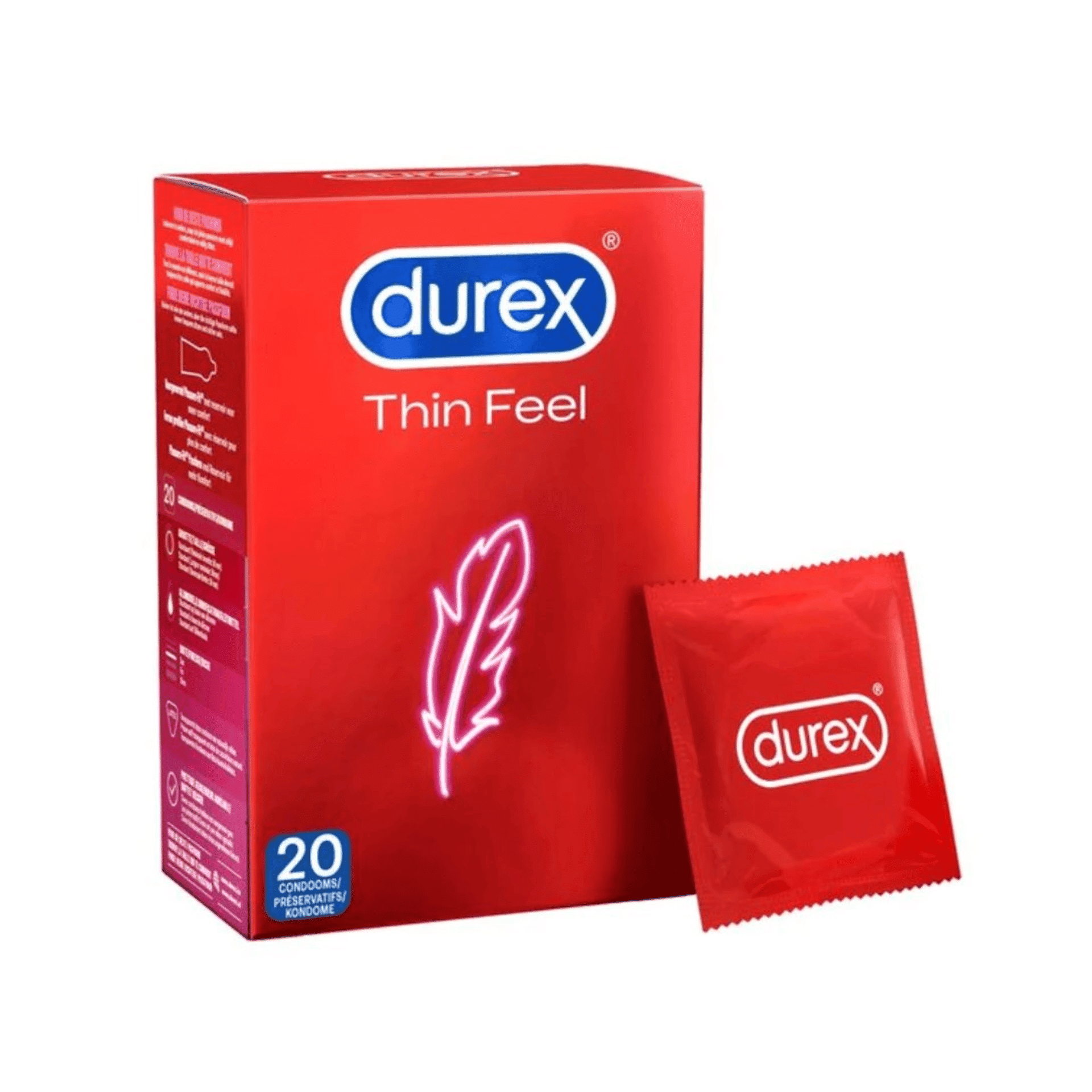 Durex Préservatifs Thin Feel 20 pièces