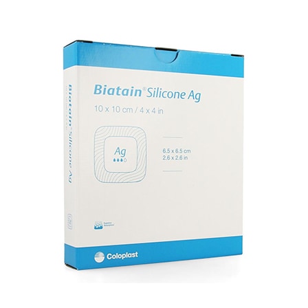 Coloplast Biatain Silicone AG 10 x 10 cm