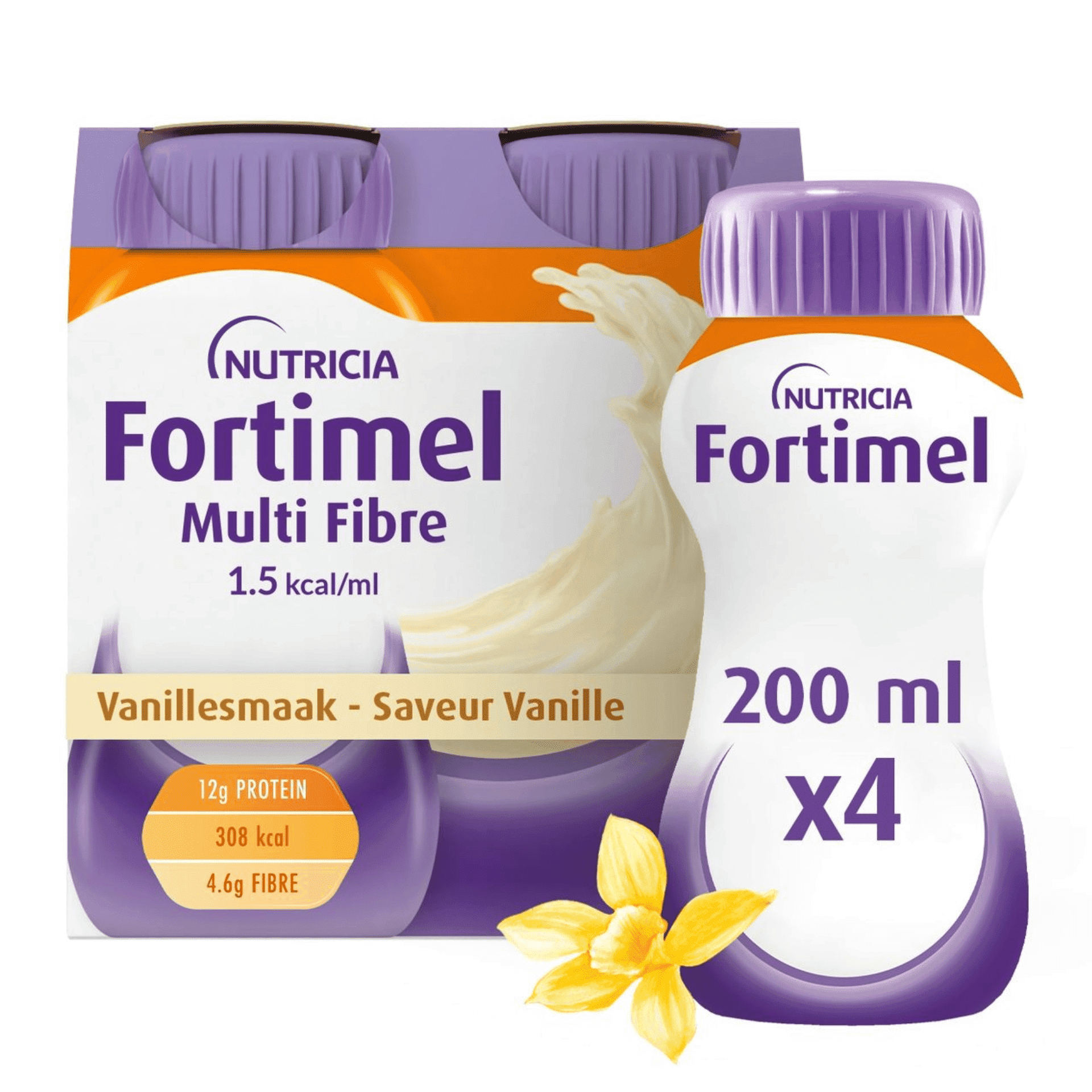 Fortimel Multifiber 1.5kcal fraise 4x200ml