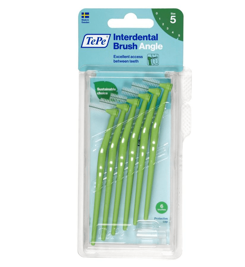 Tepe Angle Interdental Ragers Green 0,8mm 6 154660 Tepe Angle Interdental Ragers Green 0,8mm 6 154660