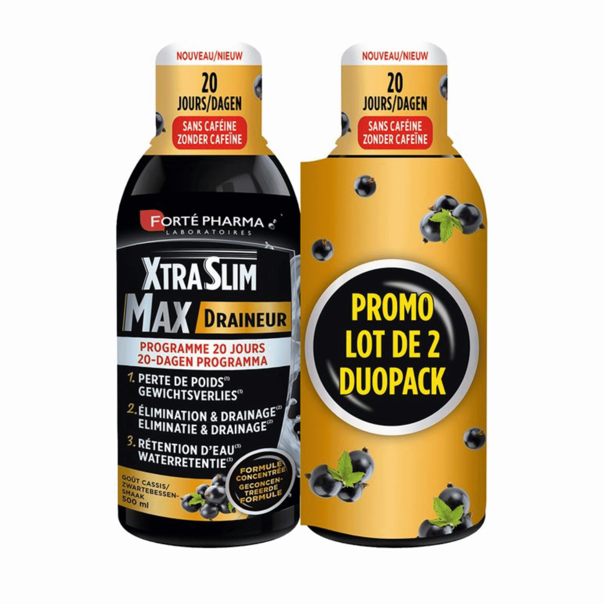 Xtraslim Max Draineur Cassis 500ml Xtraslim Max Draineur Cassis 500ml