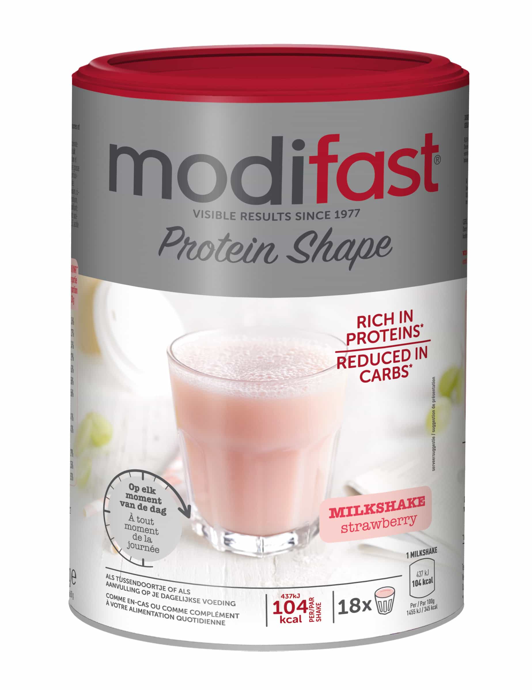 Modifast Protein Shape Milkshake Aardbei Modifast Protein Shape Milkshake Aardbei