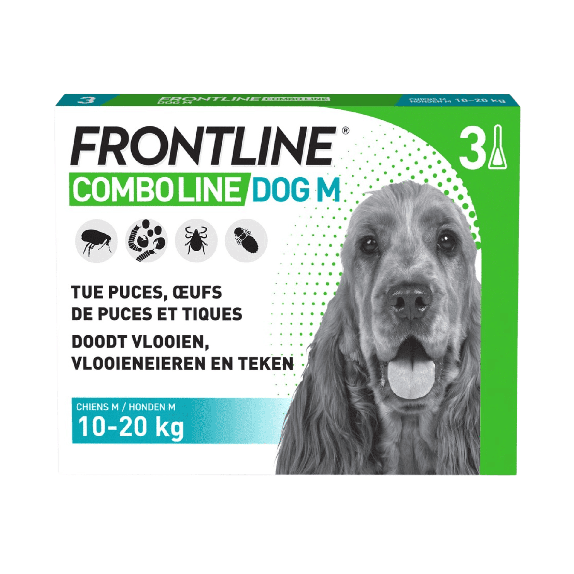 Frontline ComboLine Chien M 10-20 kg Frontline ComboLine Chien M 10-20 kg