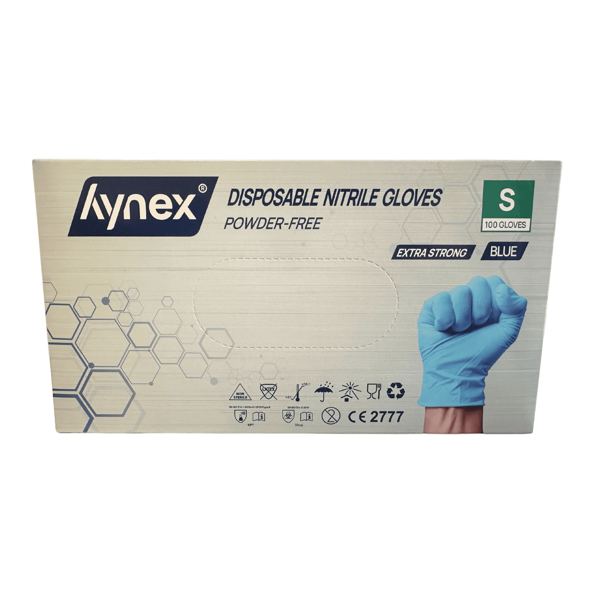 Hynex Gants Jetables en Nitrile Bleu 100 pièces Hynex Gants Jetables en Nitrile Bleu 100 pièces