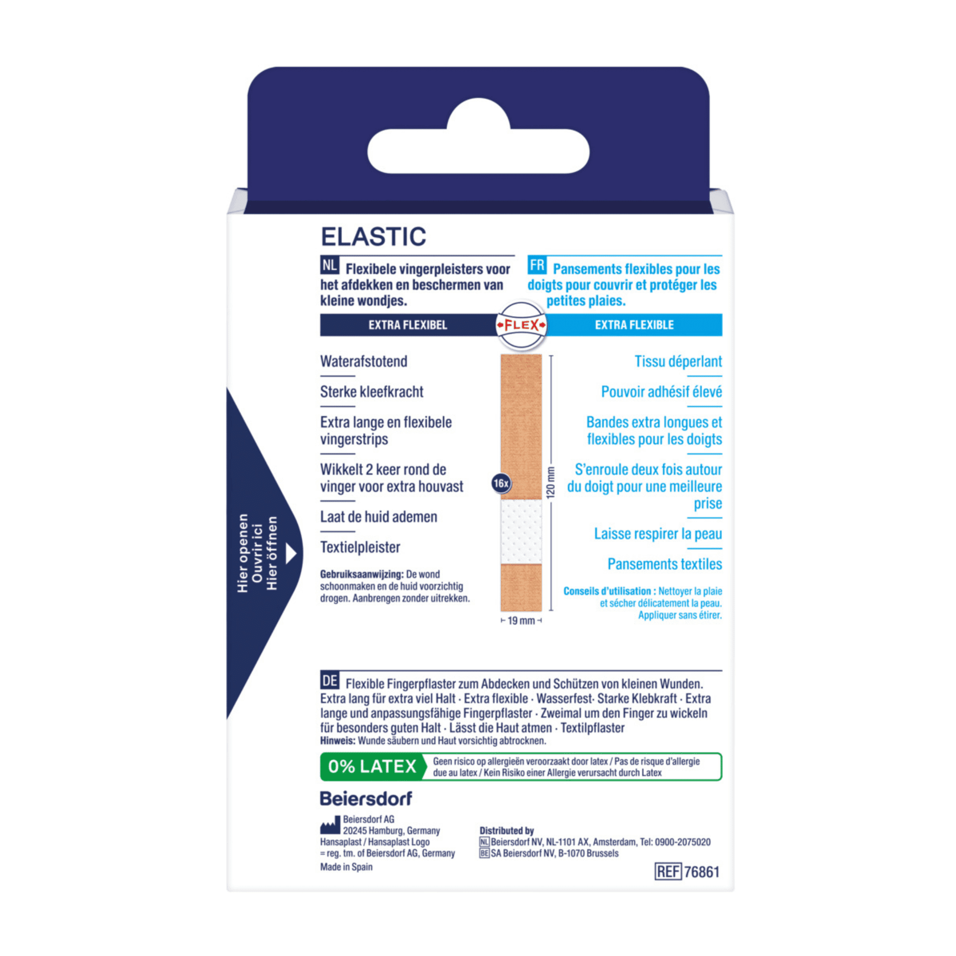 Hansaplast Finger Strips Elastic Pleisters Hansaplast Finger Strips Elastic Pleisters