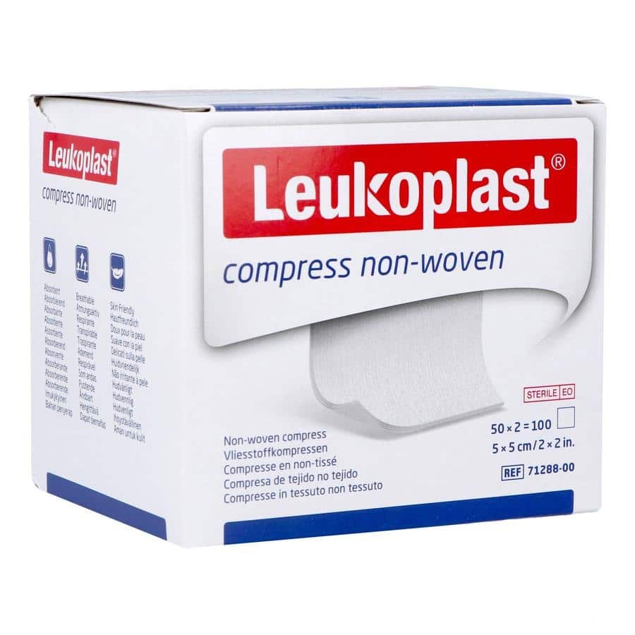 Leukoplast Compress N/woven St. 5cmx5cm 50x2