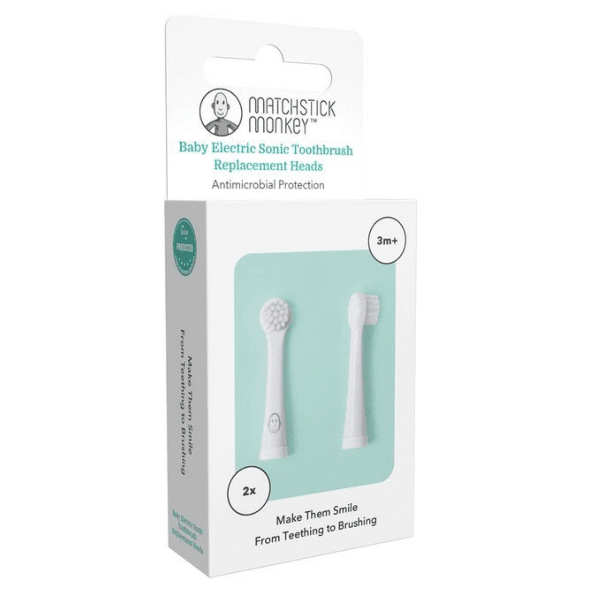 Matchstick Monkey Opzetborstels Elektrische Sonische Tandenborstel Matchstick Monkey Opzetborstels Elektrische Sonische Tandenborstel