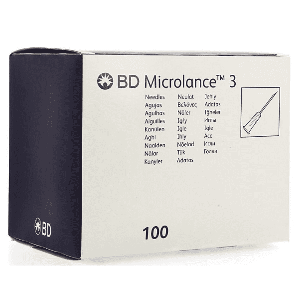 BD Microlance 3 22 G x 1 1/4 RB 0,70 x 30 mm Zwart