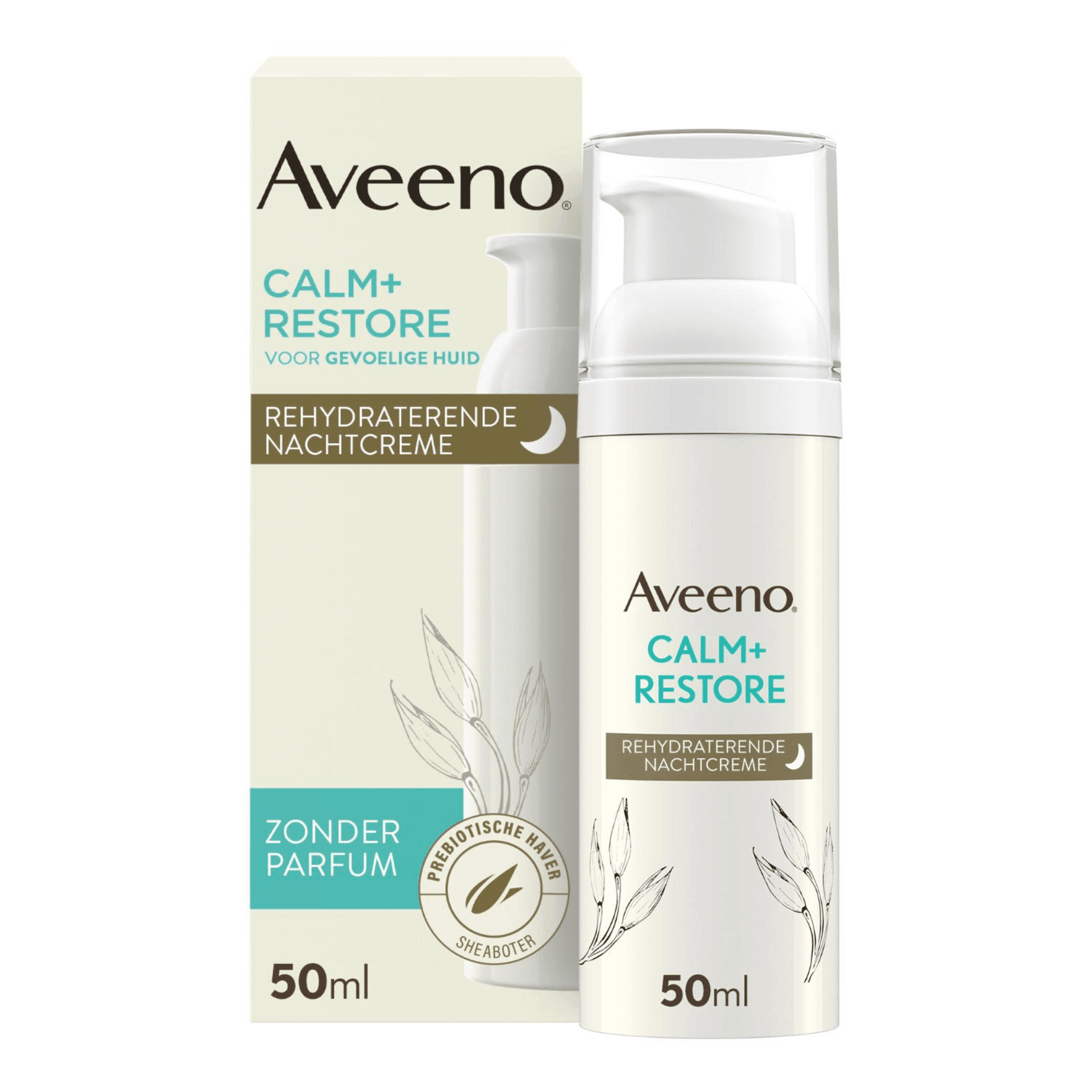 Aveeno Calm+restore Creme Nuit Rehydratante 50ml