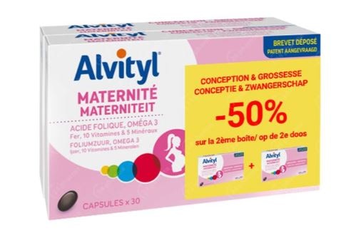 Alvityl Maternite Grossesse Comp 2x30 Promo 2e-50%