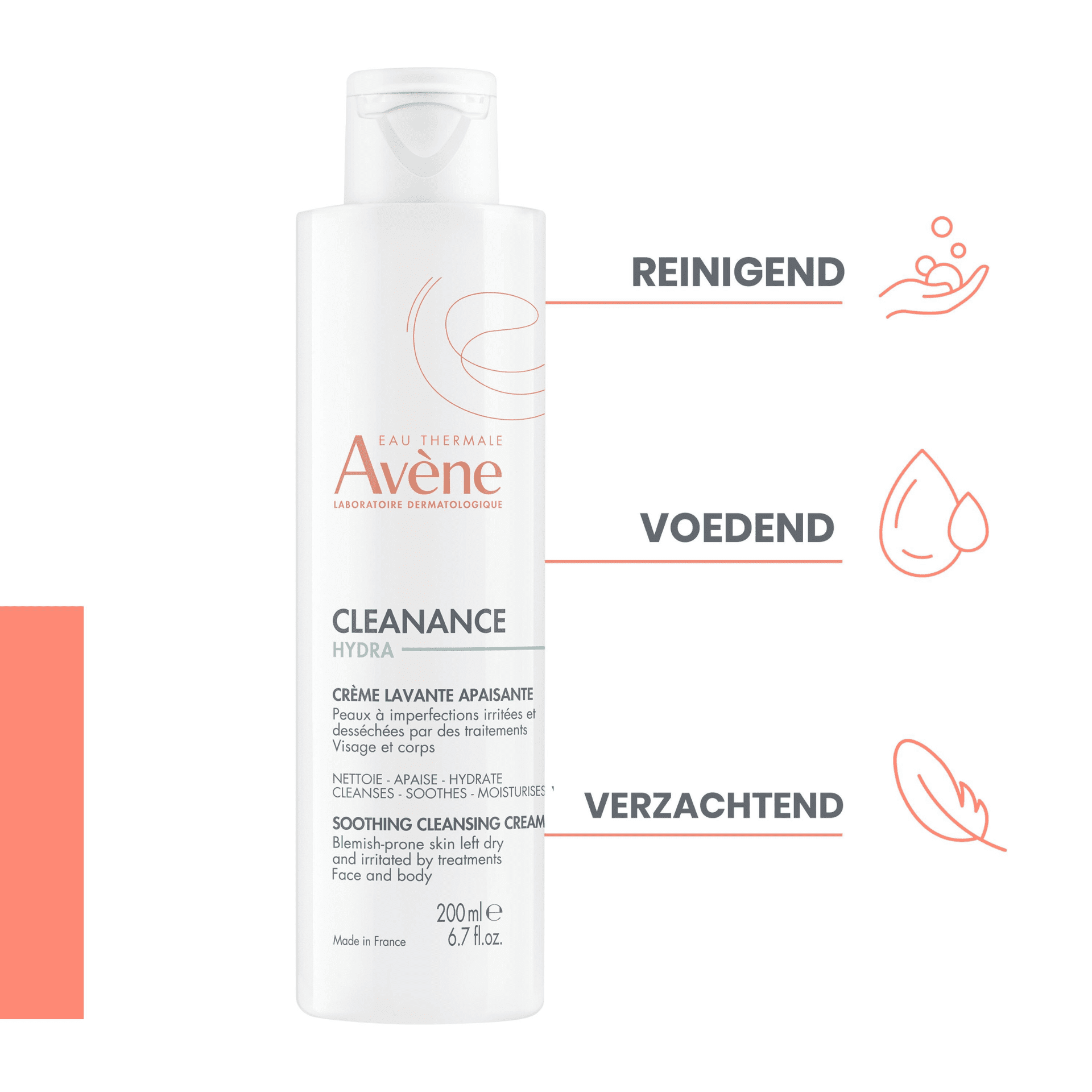 Avène Cleanance Hydra Kalmerende Wascrème Avène Cleanance Hydra Kalmerende Wascrème