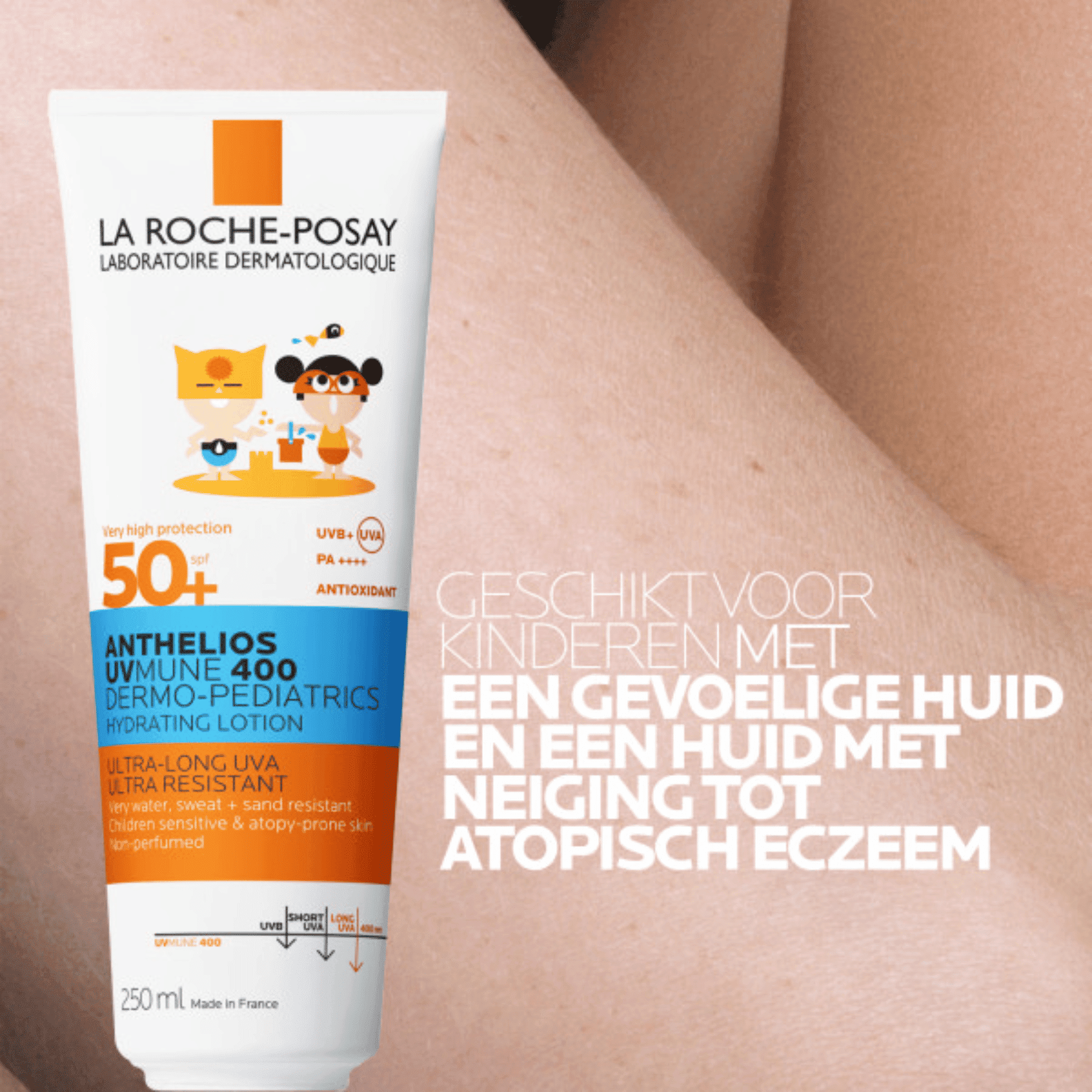 La Roche-Posay Anthelios UVMune400 Dermo-Pediatrics Hydraterende Melk SPF 50+ La Roche-Posay Anthelios UVMune400 Dermo-Pediatrics Hydraterende Melk SPF 50+