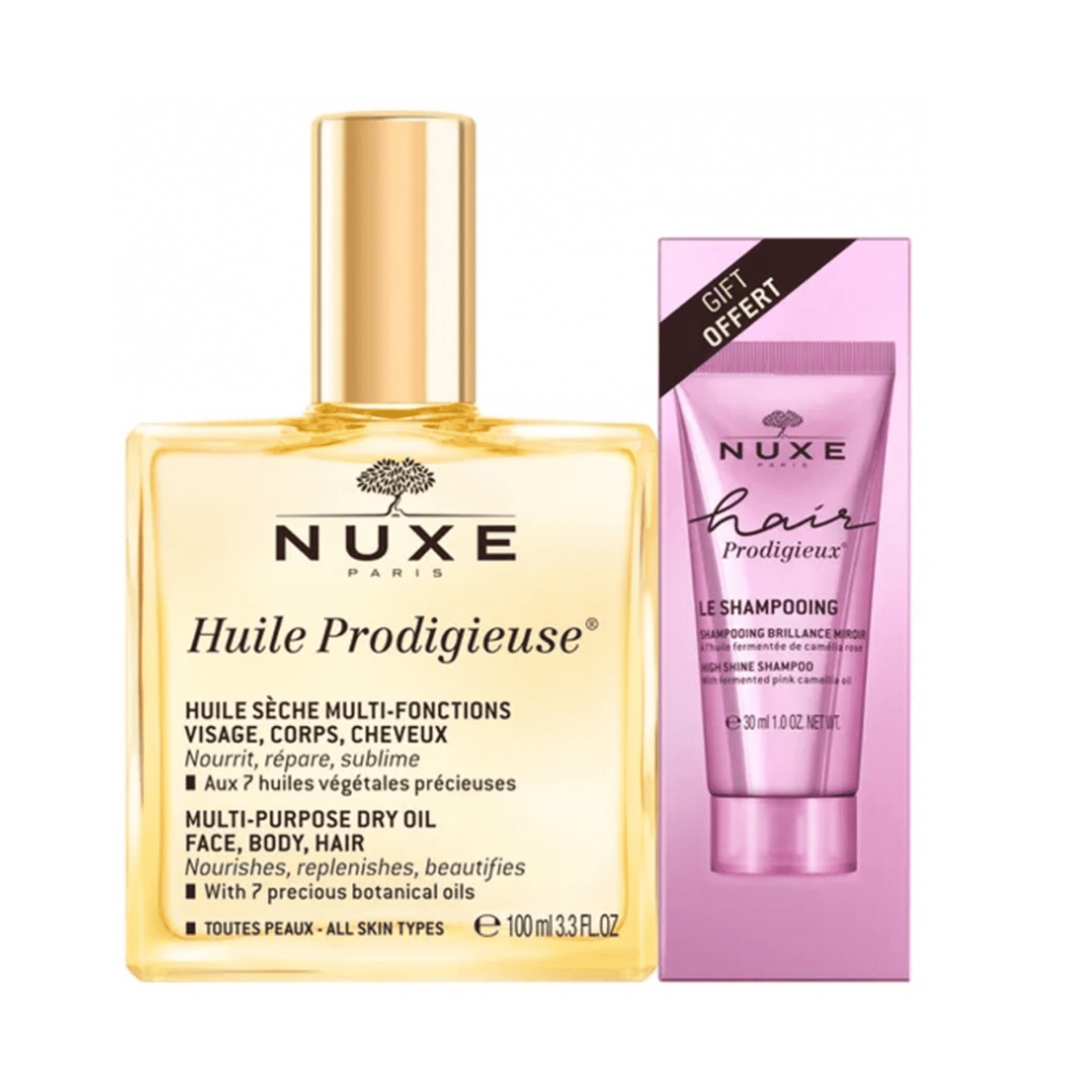 Nuxe Huile Prodigieuse + GRATIS Shampoo 