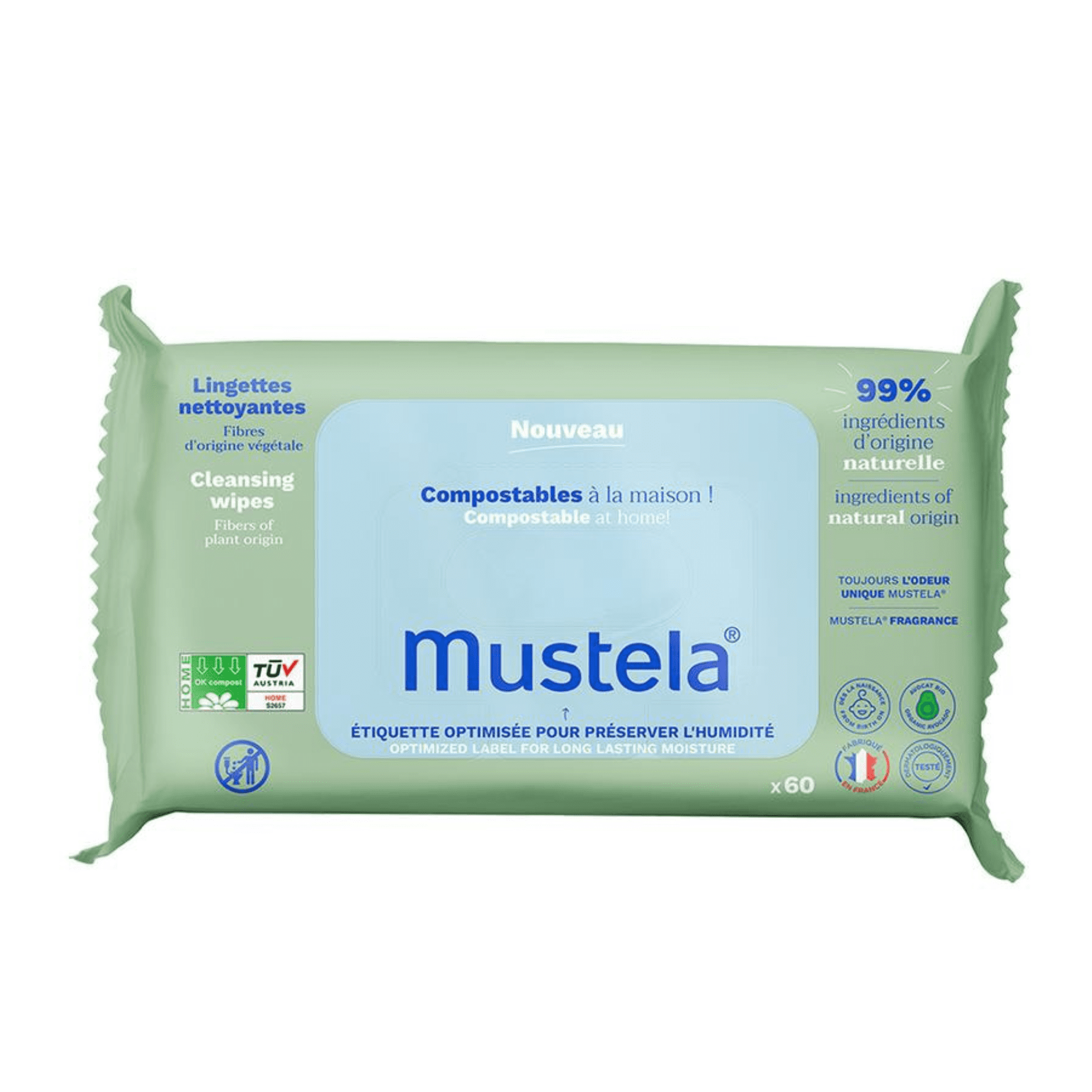 Mustela Lingettes Nettoyantes Parfumees 60 Mustela Lingettes Nettoyantes Parfumees 60