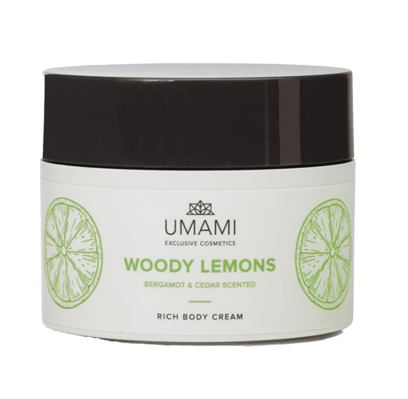 Umami Woody Lemons Bergamot & Ceder Body Cream