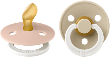 Bibs 1 Fopspeen Anatomic Duo vani/blush Bibs 1 Fopspeen Anatomic Duo vani/blush