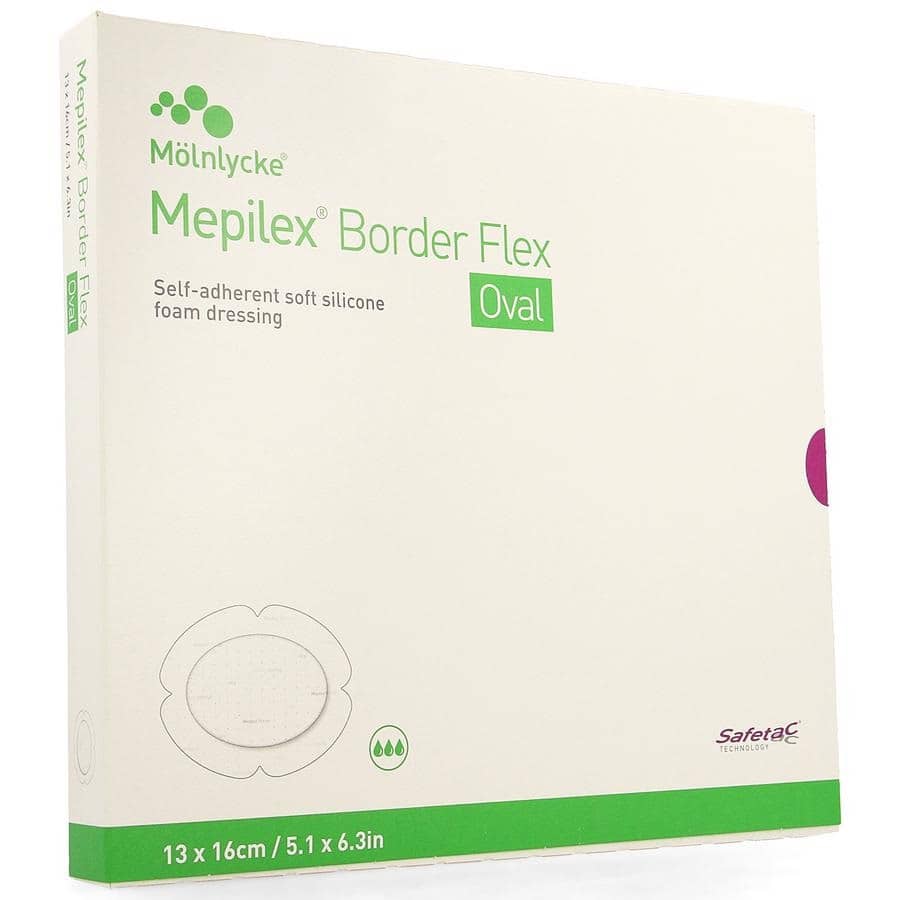 Mepilex Border Flex Oval Verband 13 x 16 cm Mepilex Border Flex Oval Verband 13 x 16 cm