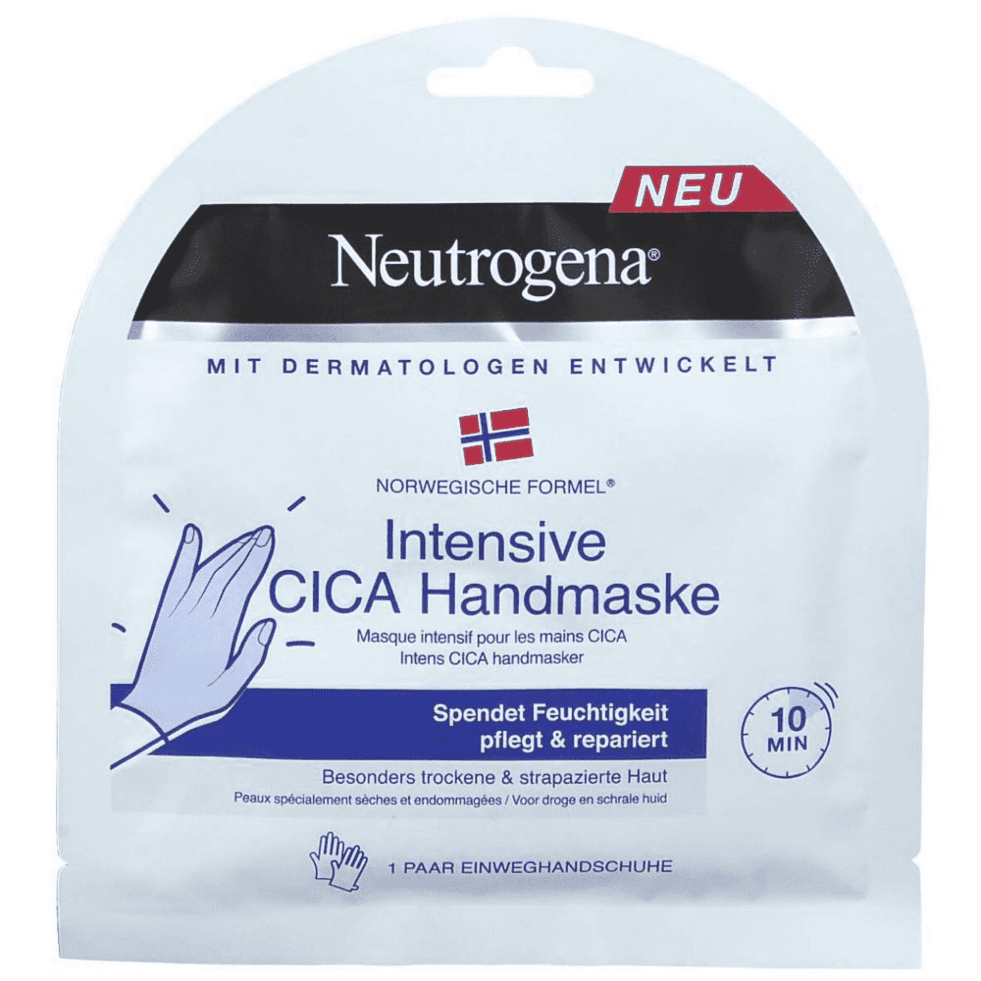 Masque pour les mains Neutrogena Intensive CICA 1 paire