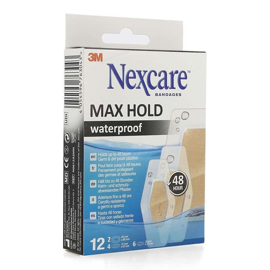 Nexcare Maxhold Waterproof Pleisters Assortiment Nexcare Maxhold Waterproof Pleisters Assortiment