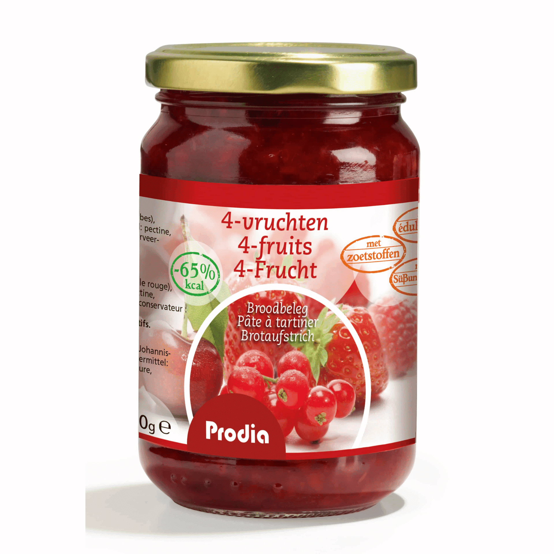 Prodia Broodbeleg 4 Vruchten 300 g Prodia Broodbeleg 4 Vruchten 300 g