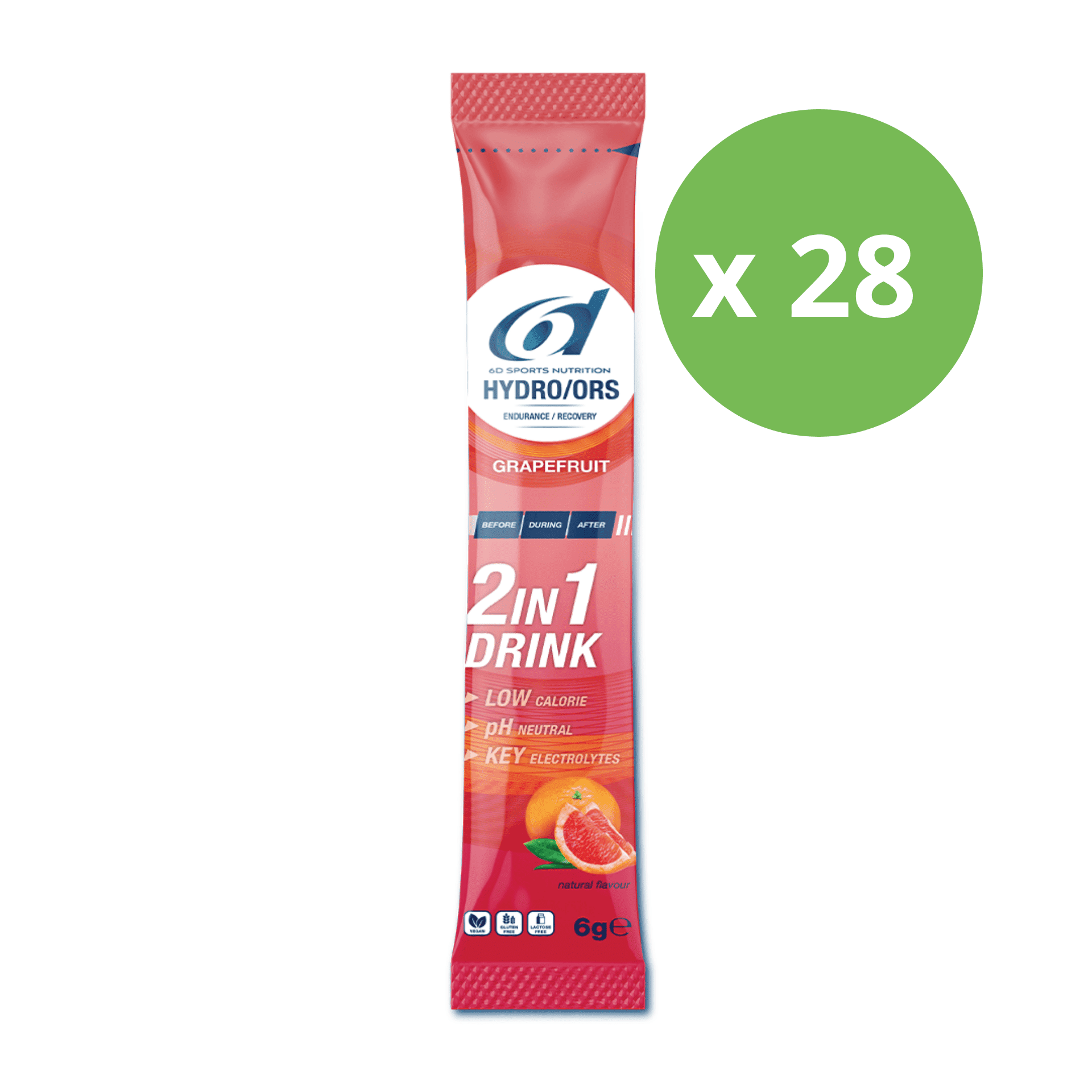 6d Hydro Ors Grapefruit Sach 28x6g 6d Hydro Ors Grapefruit Sach 28x6g