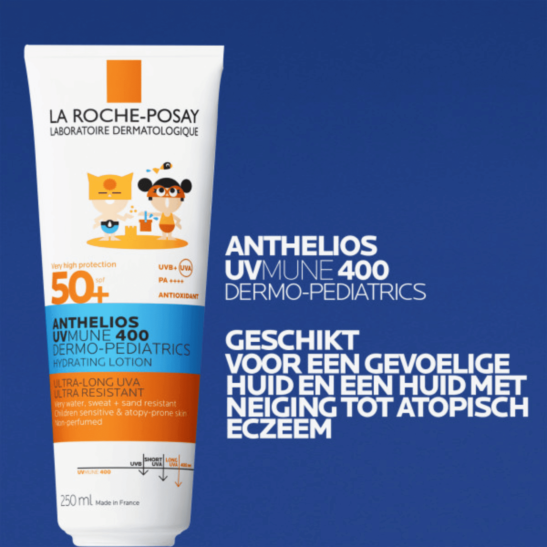 La Roche-Posay Anthelios UVMune400 Dermo-Pediatrics Hydraterende Melk SPF 50+ La Roche-Posay Anthelios UVMune400 Dermo-Pediatrics Hydraterende Melk SPF 50+