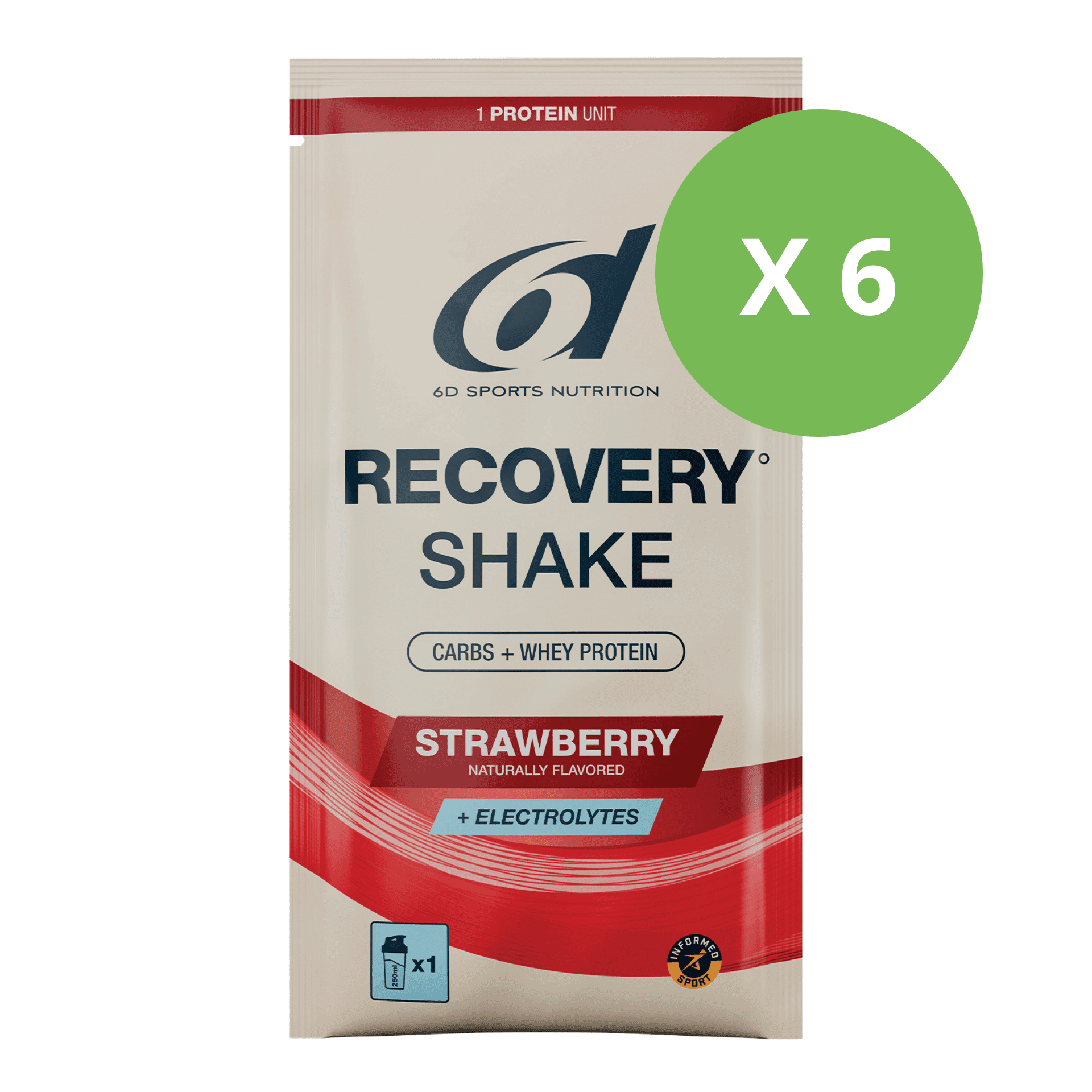 6d Recovery Shake Unidose 6 x 85 g 6d Recovery Shake Unidose 6 x 85 g