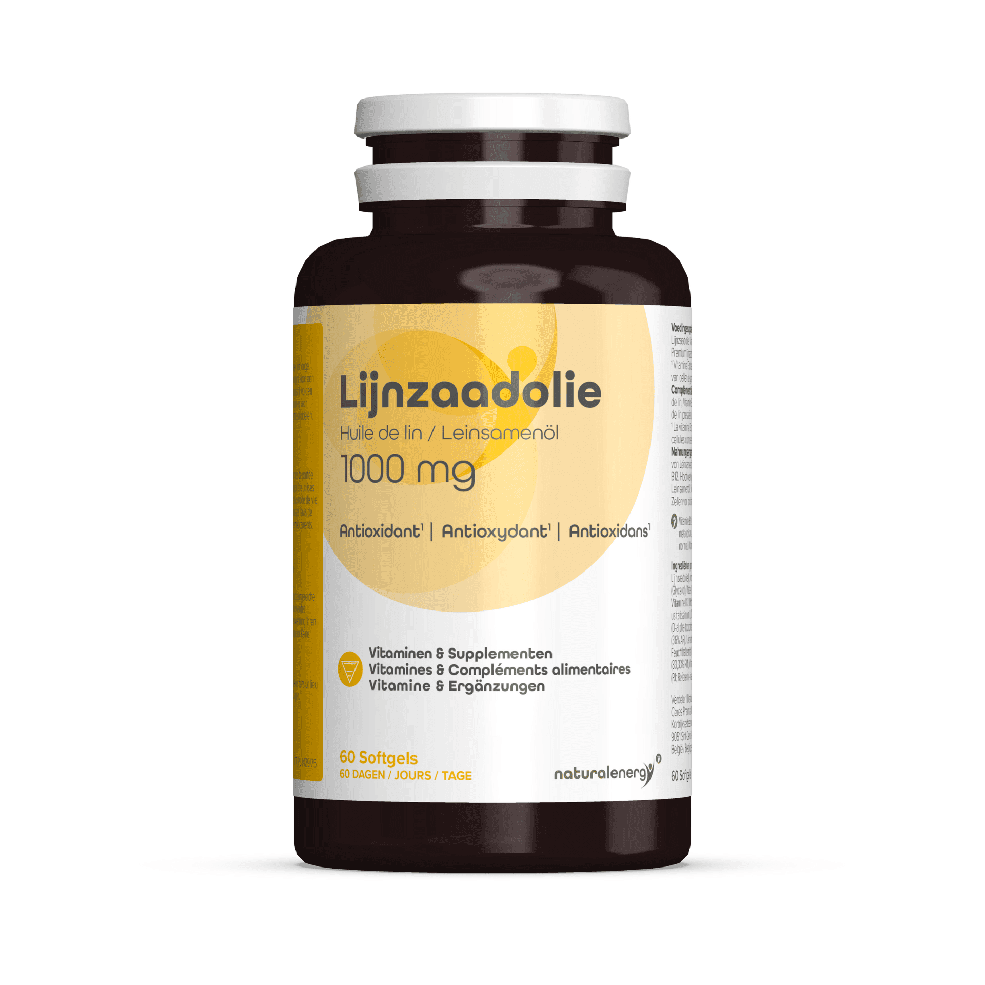 Natural Energy Lijnzaadolie 1000 mg Natural Energy Lijnzaadolie 1000 mg