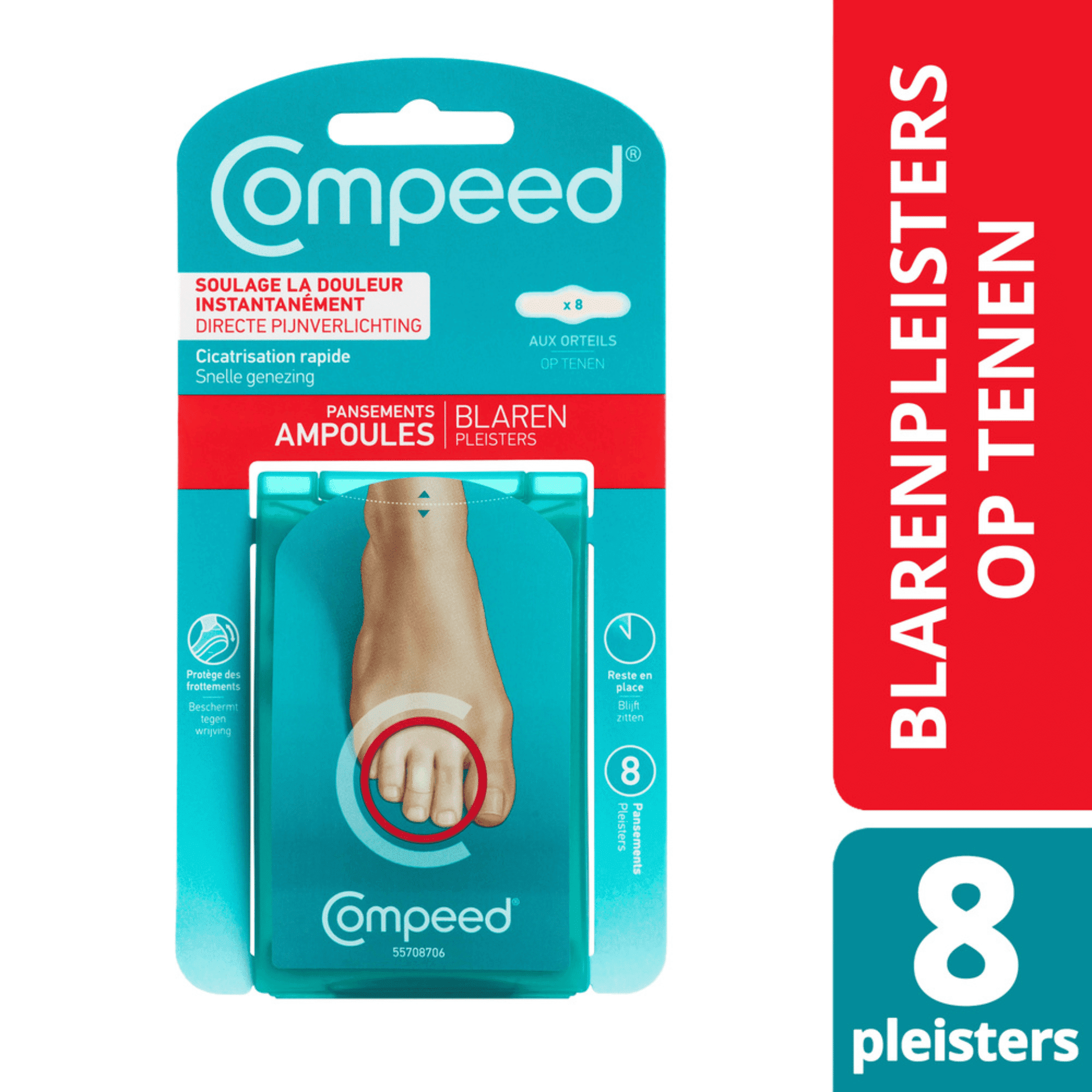 Compeed Blarenpleisters op Tenen